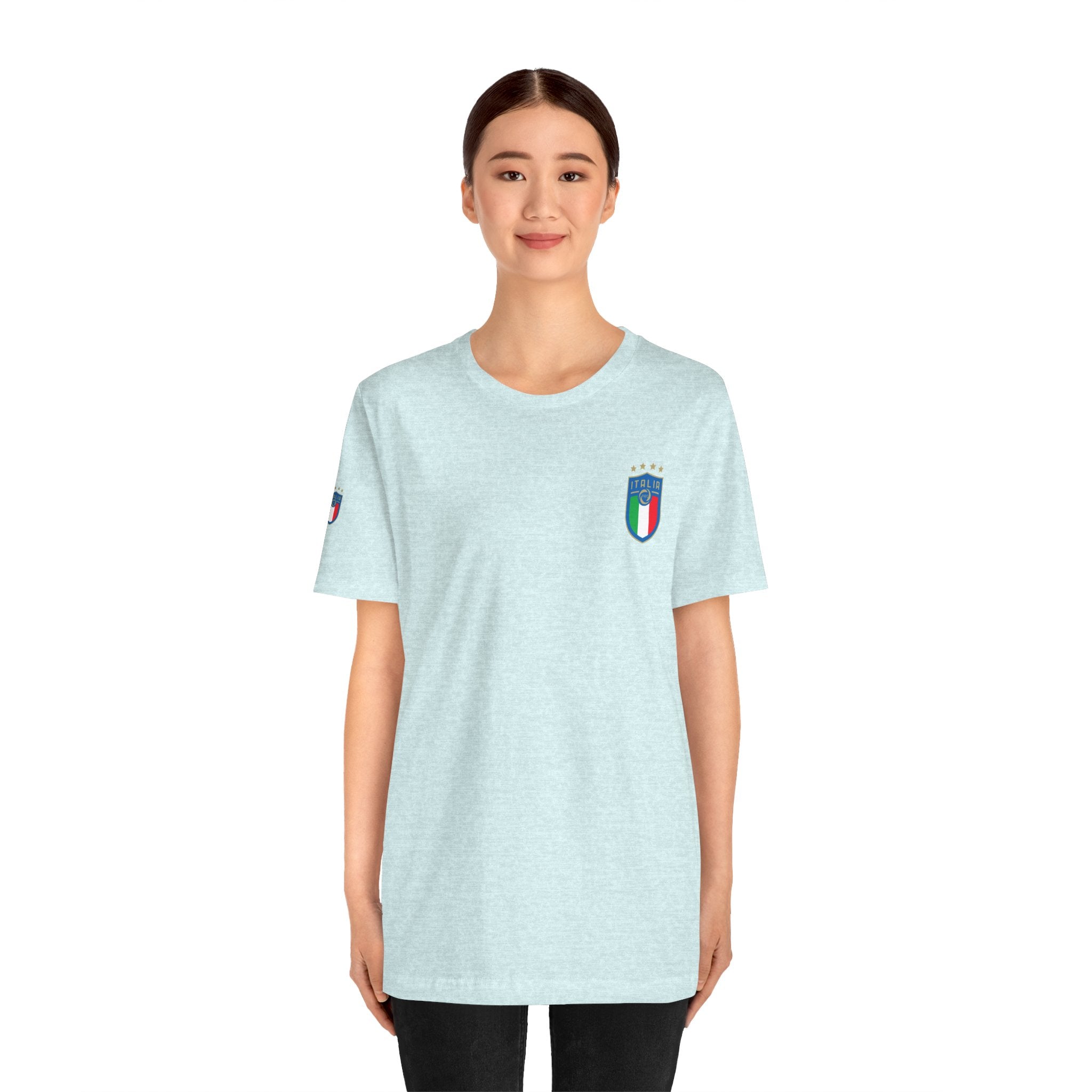 Italy Crest Tee  Italian Flag Shield T-Shirt