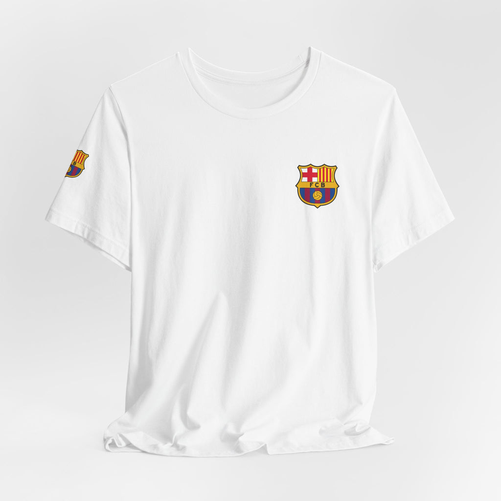 Barcelona Crest T‑Shirt  Minimal Football Fan Tee
