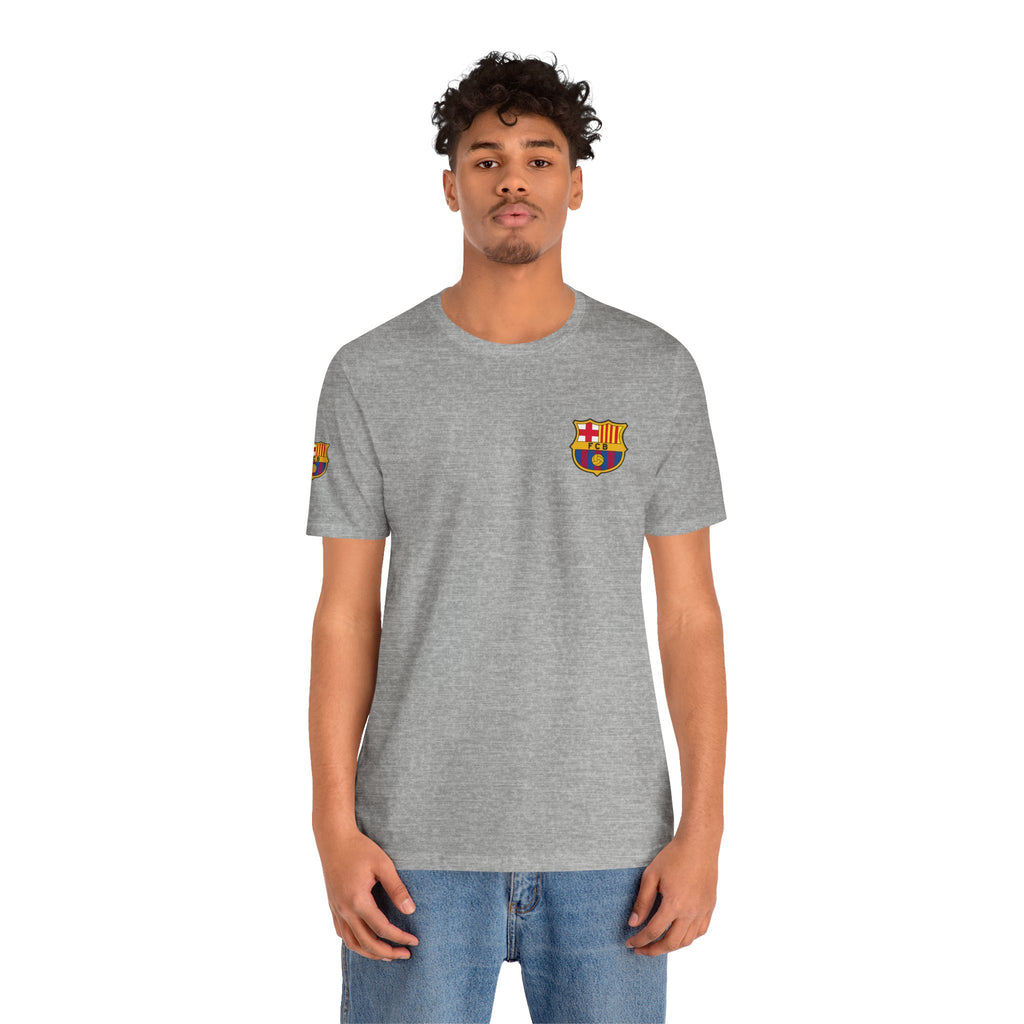 Barcelona Crest T‑Shirt  Minimal Football Fan Tee