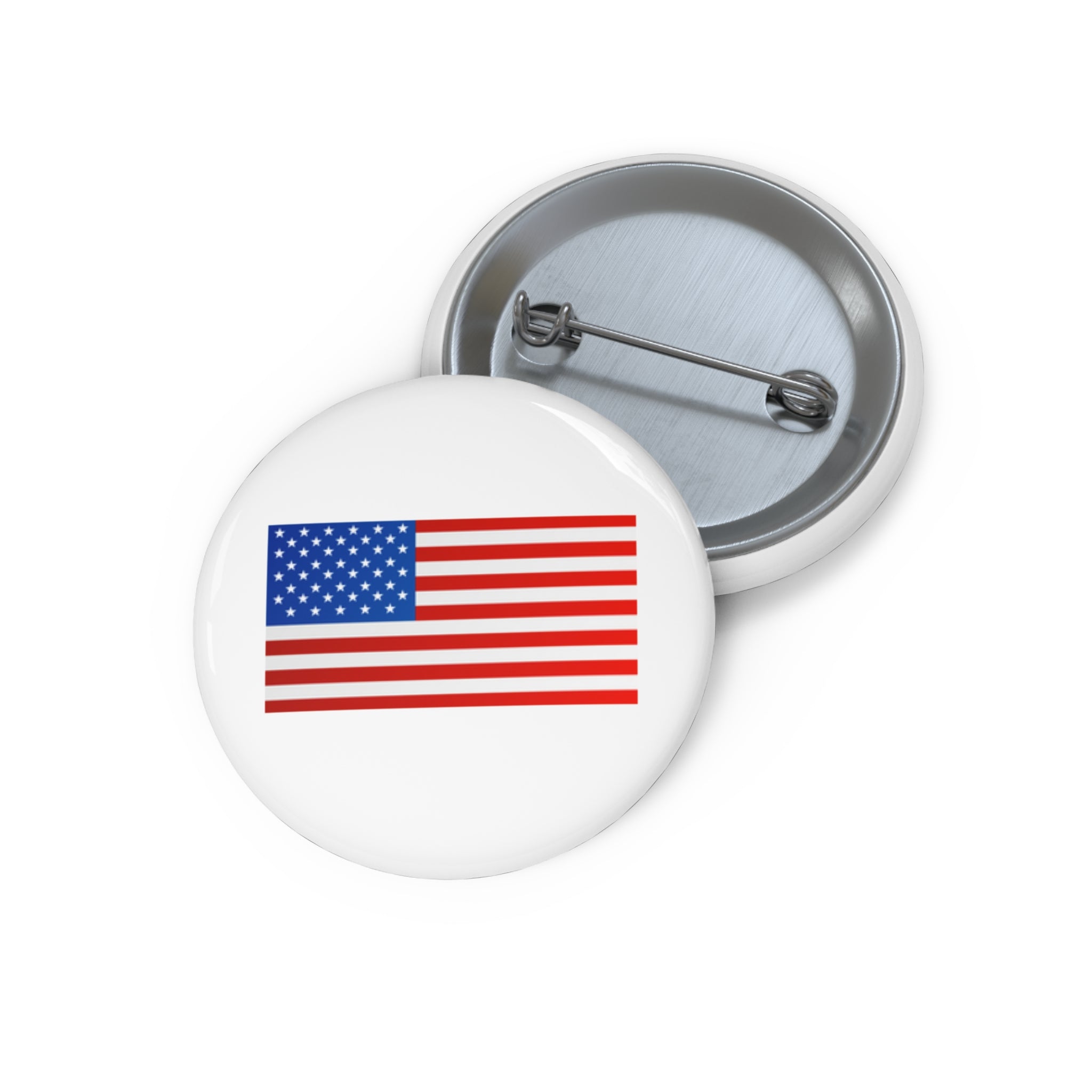 Flag Pin Button — American Flag Enamel Lapel Pin for Patriotic Events, 4th of July & Veterans Day