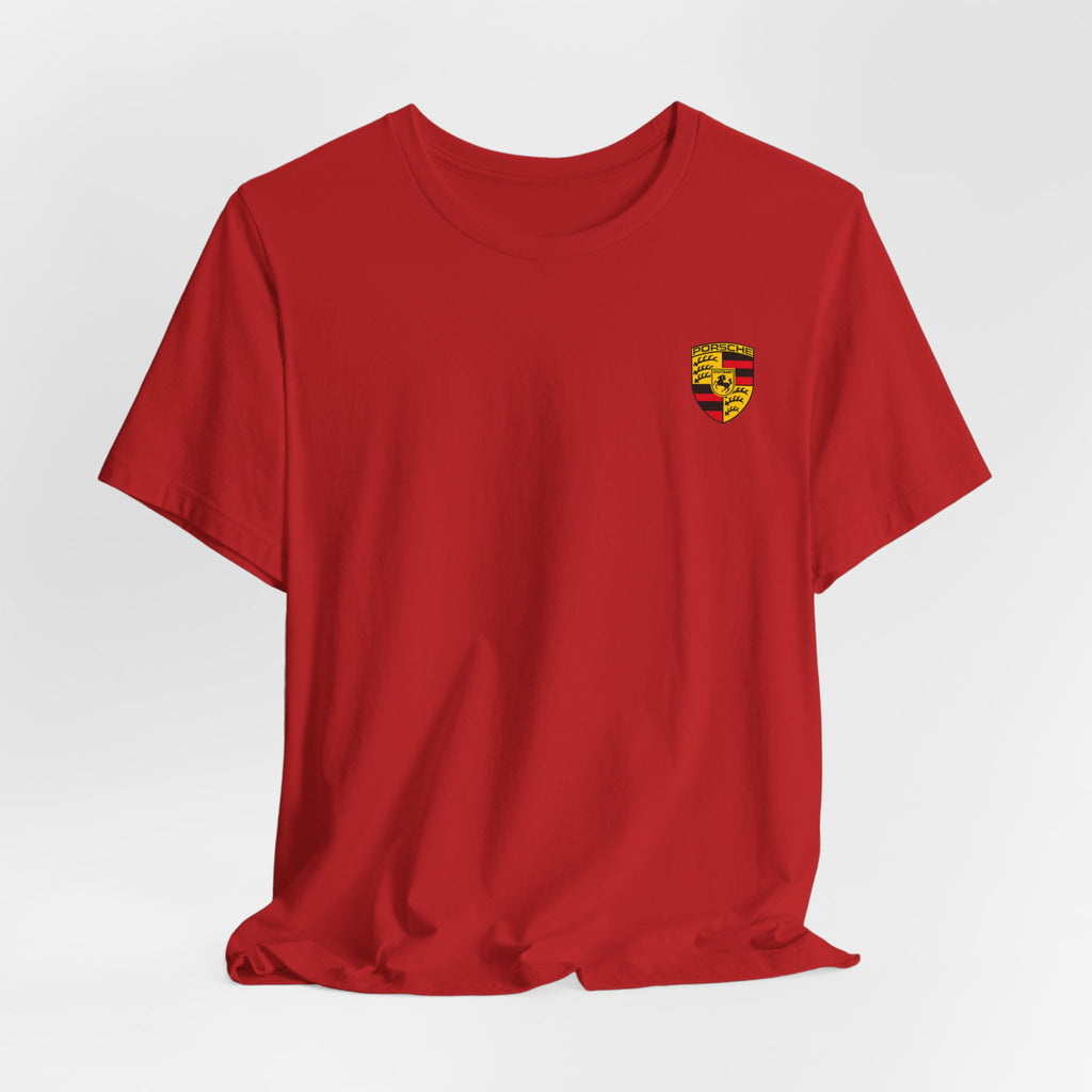 Porsche Crest Tee — Classic Logo Short Sleeve Shirt