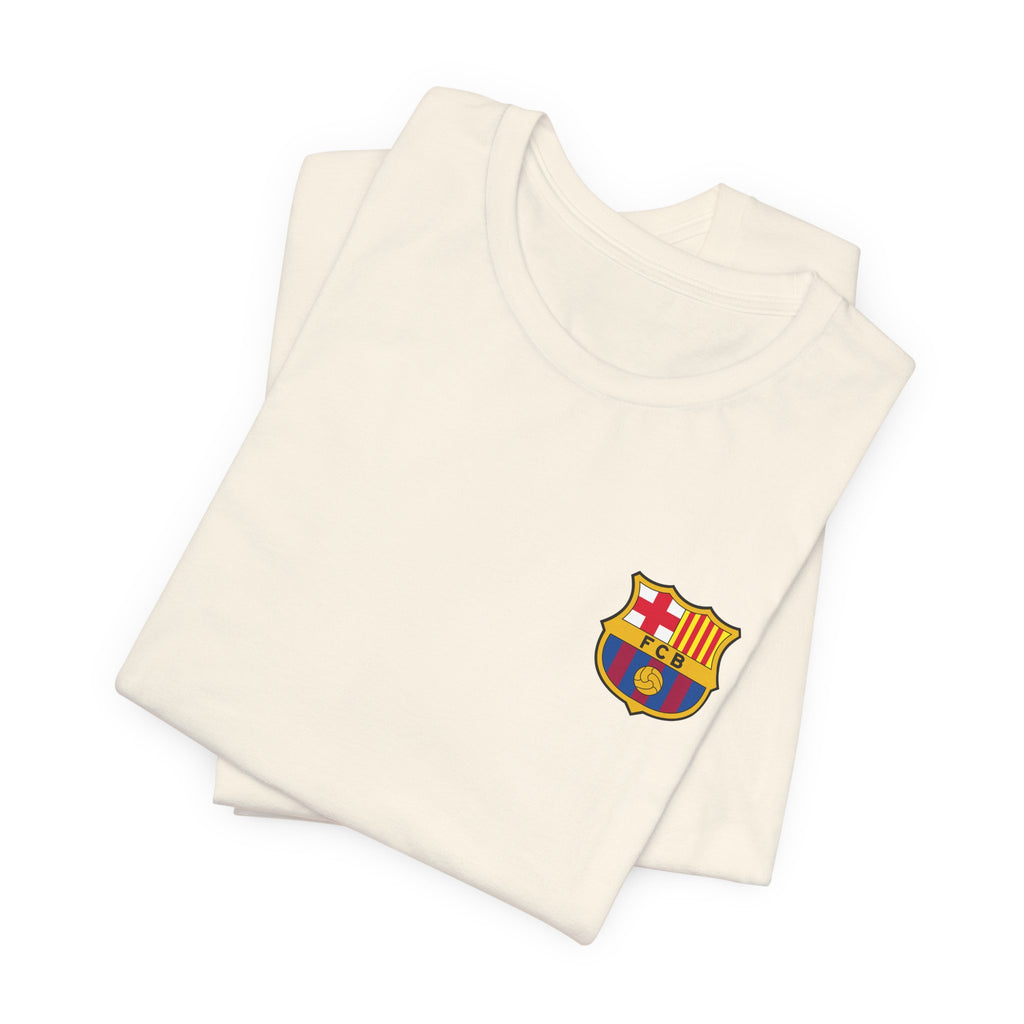 Barcelona Crest T‑Shirt  Minimal Football Fan Tee