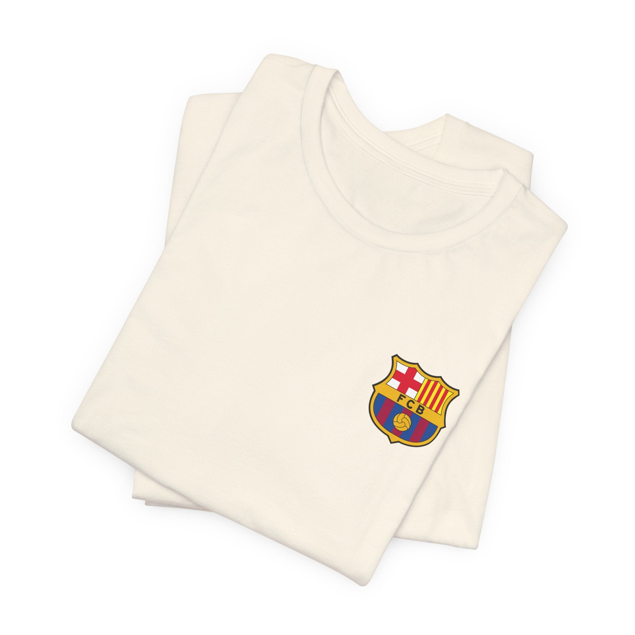Barcelona Crest T‑Shirt  Minimal Football Fan Tee