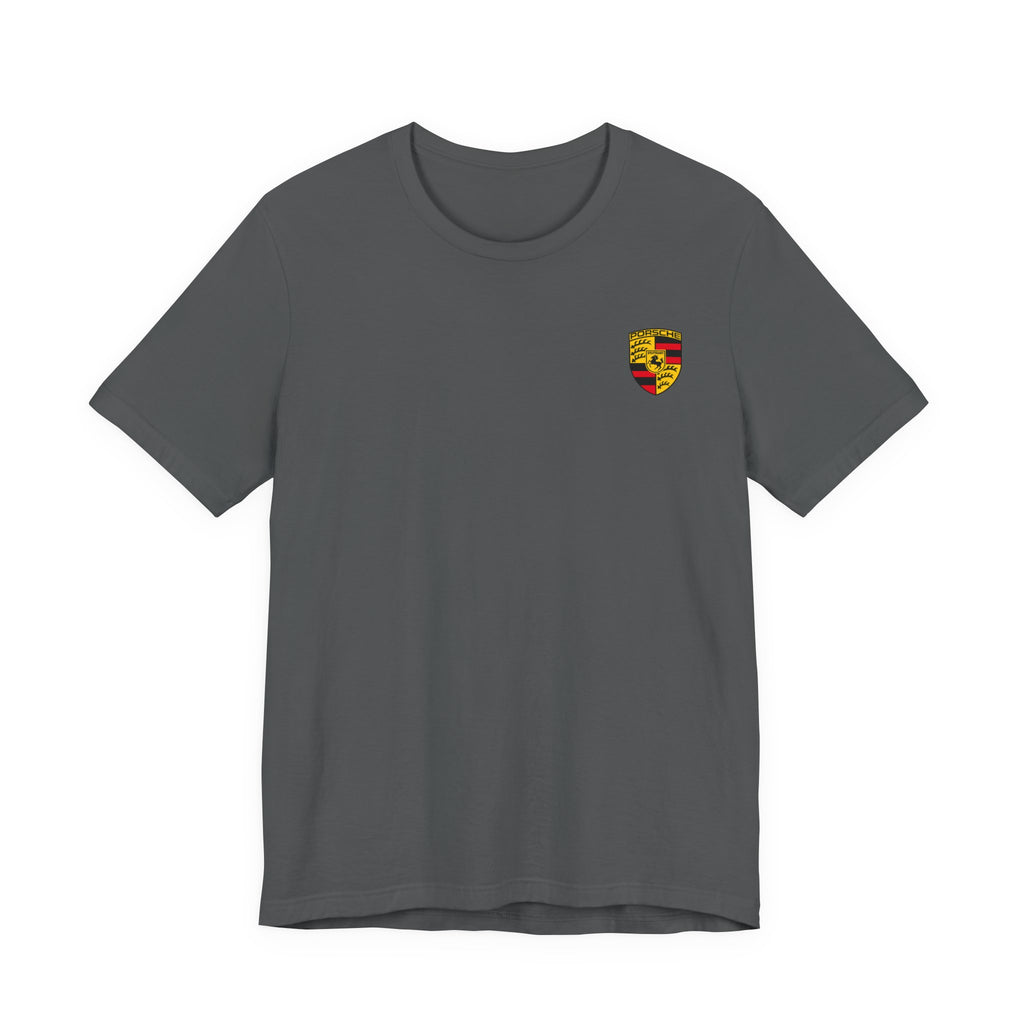 Porsche Crest Tee — Classic Logo Short Sleeve Shirt