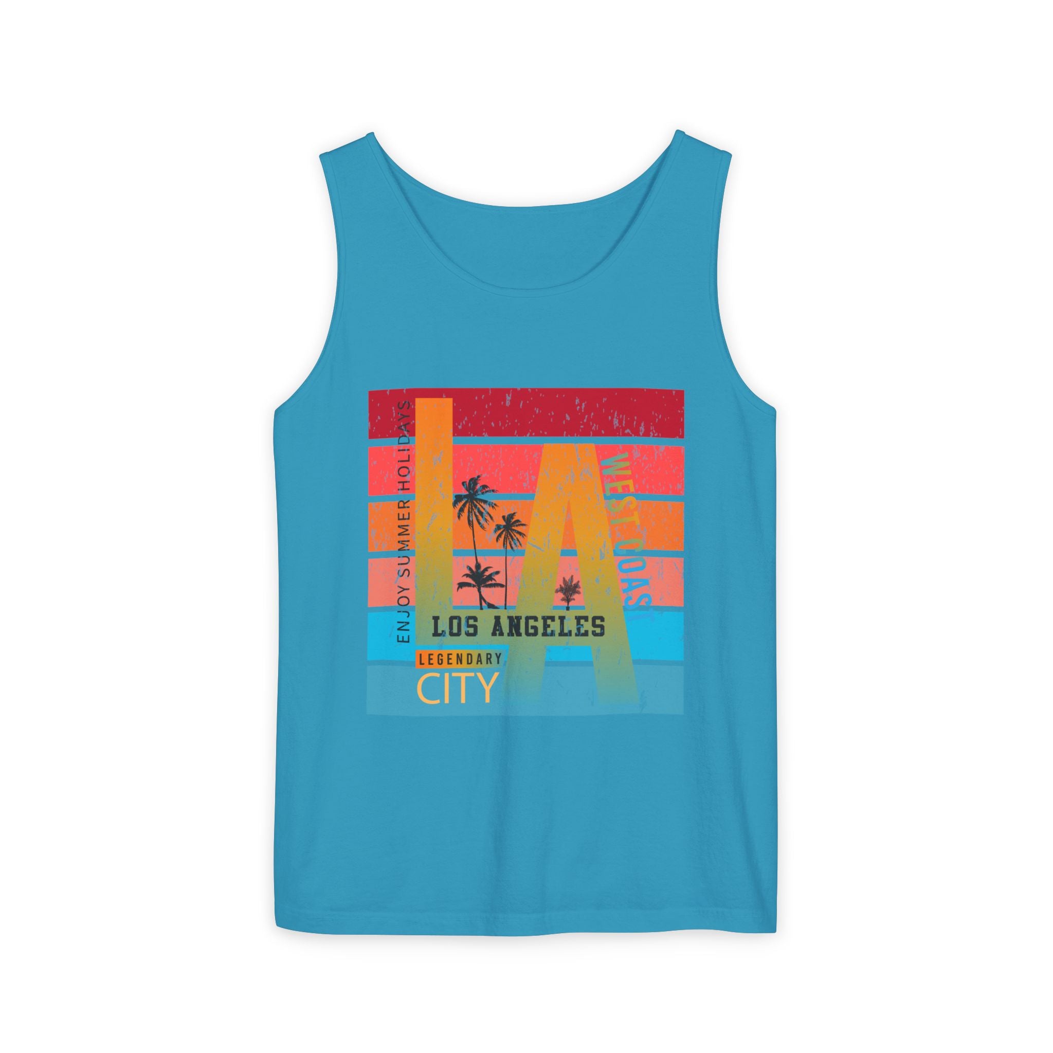 Los Angeles Retro Surf Tank Top Vintage Palm Beach Vibes