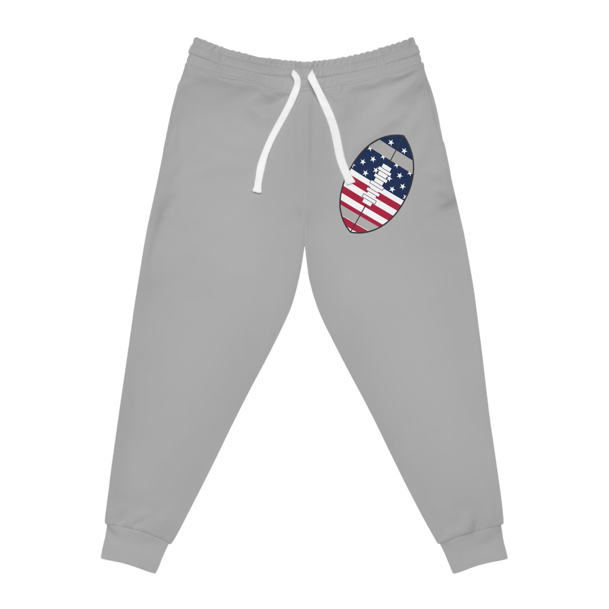 American Flag Football Joggers  Patriotic Athletic Sweatpants