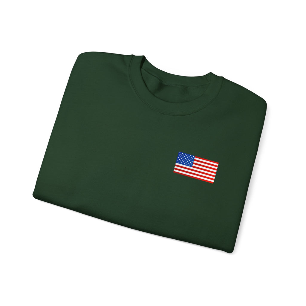 American Flag Sweatshirt | USA Stars Stripes Patriotic Crewneck