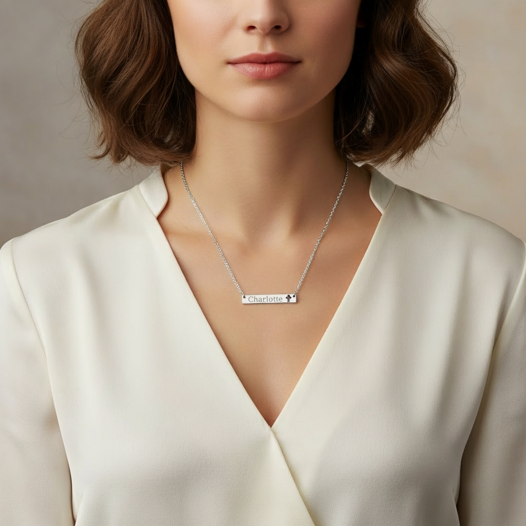 Name Necklace 925 Sterling Silver Handmade Name Necklace