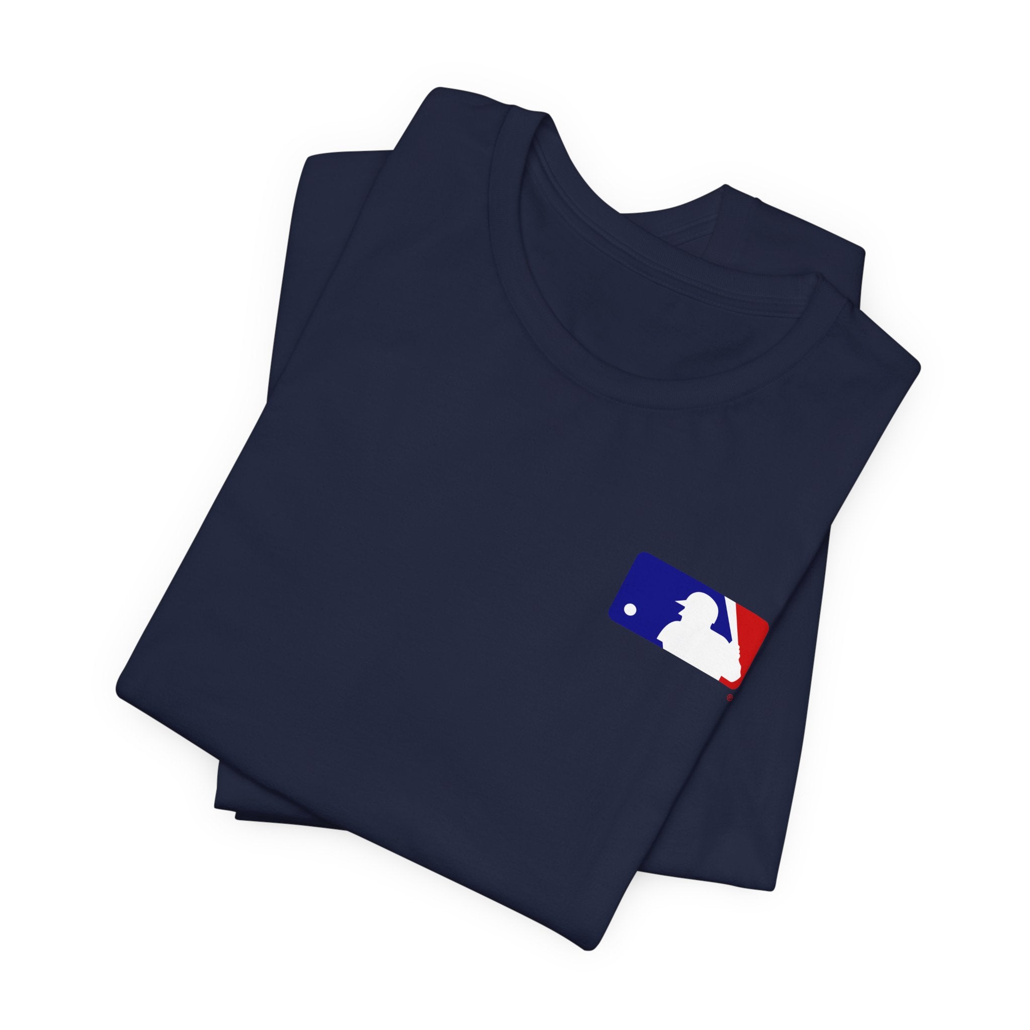 Baseball Logo T-Shirt  Minimal Chest Patch Tee
