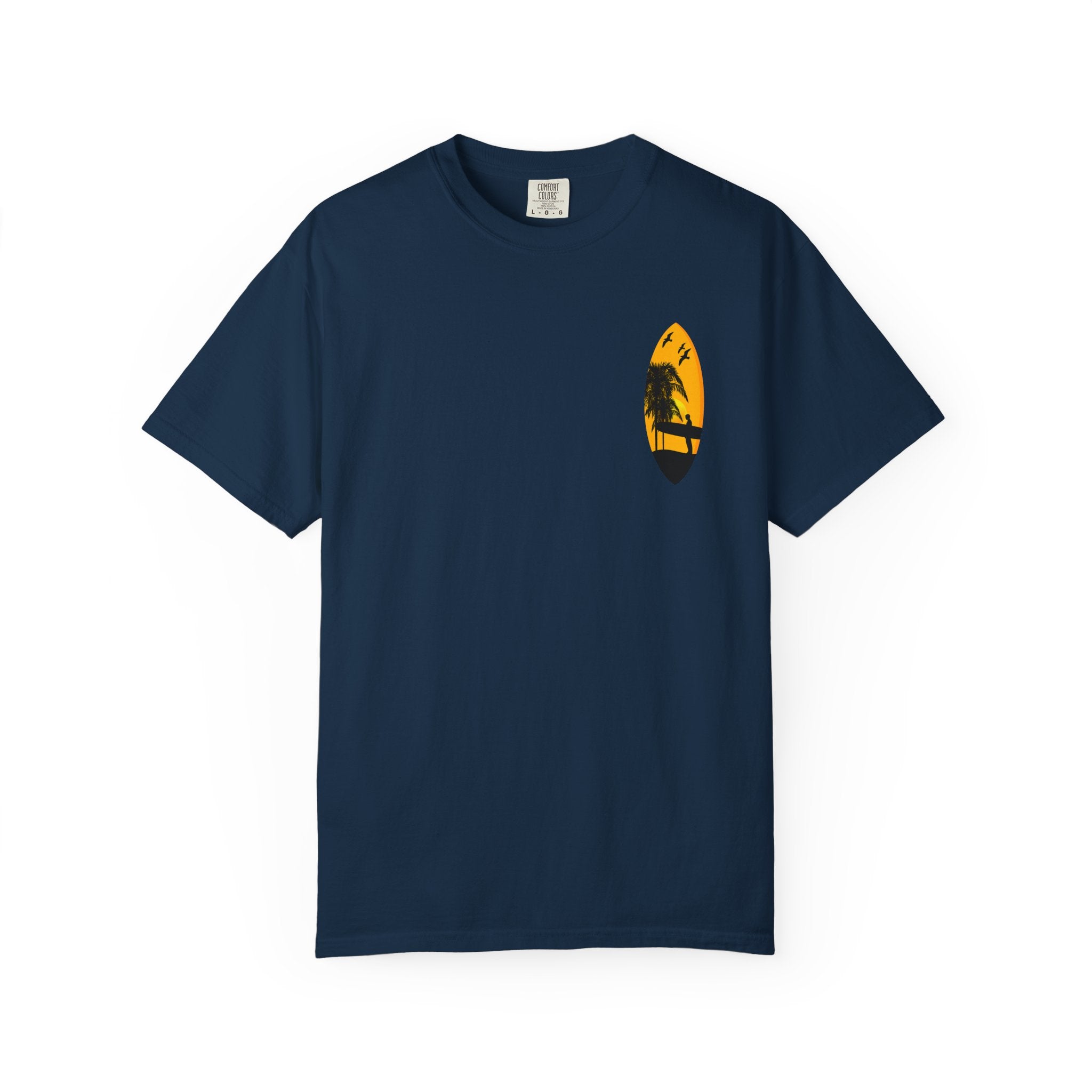 Venice Beach Sunset T-Shirt  Palm Trees & Surf Retro Graphic