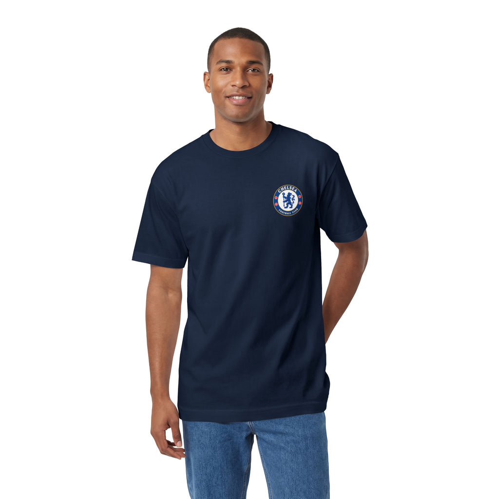 Chelsea Football Club Tee Minimal Crest Front & CHELSEA Back