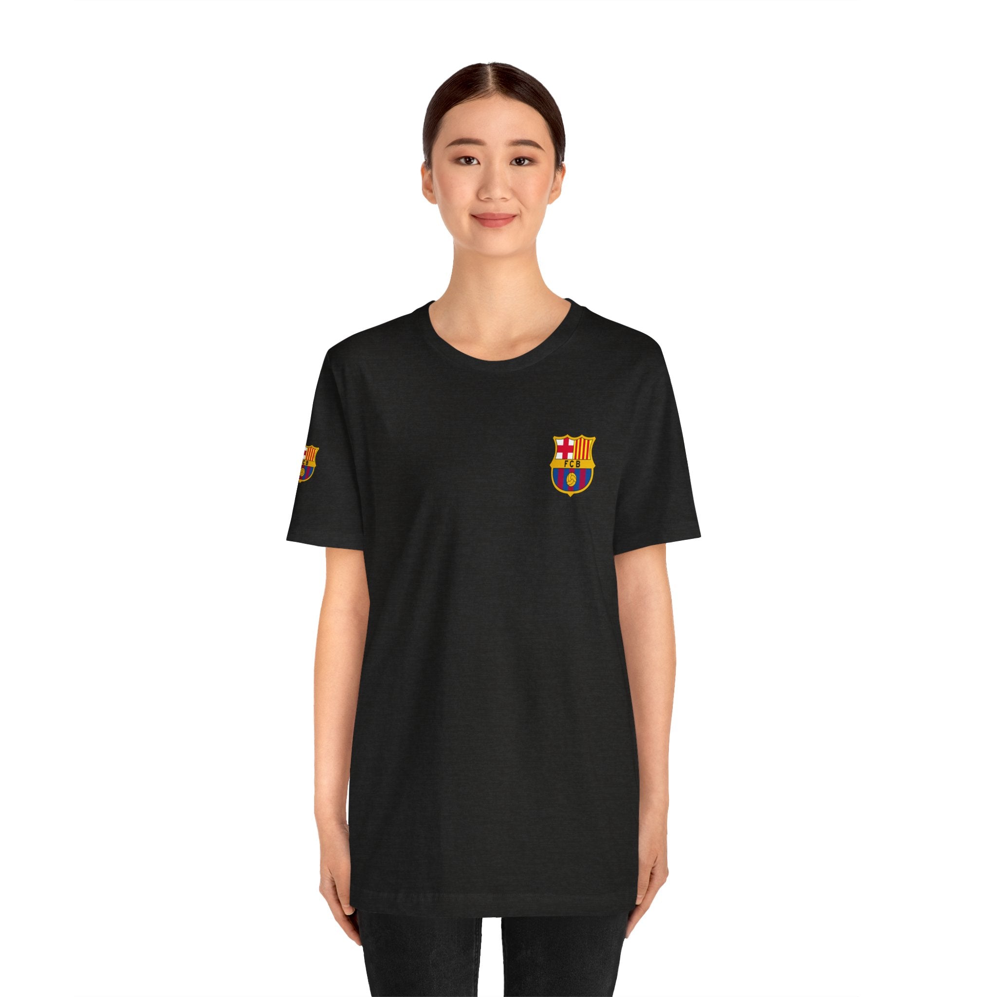 Barcelona Crest T‑Shirt  Minimal Football Fan Tee