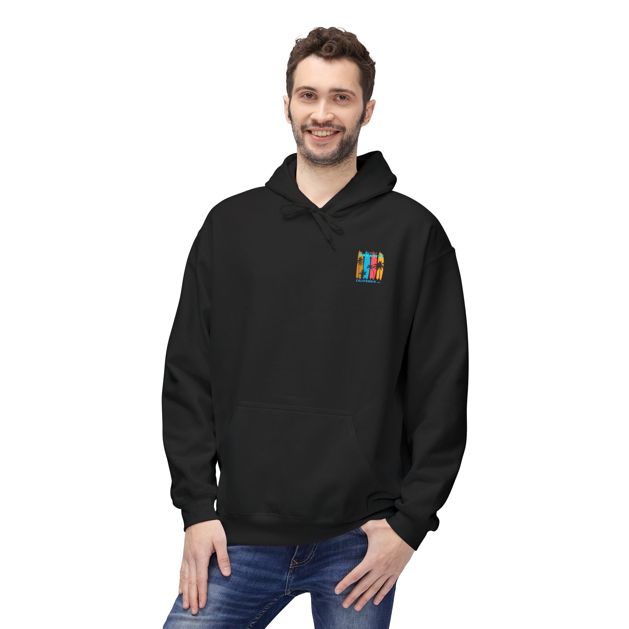 California Sunset Surf Hoodie  Summer Vacation Beach Pullover
