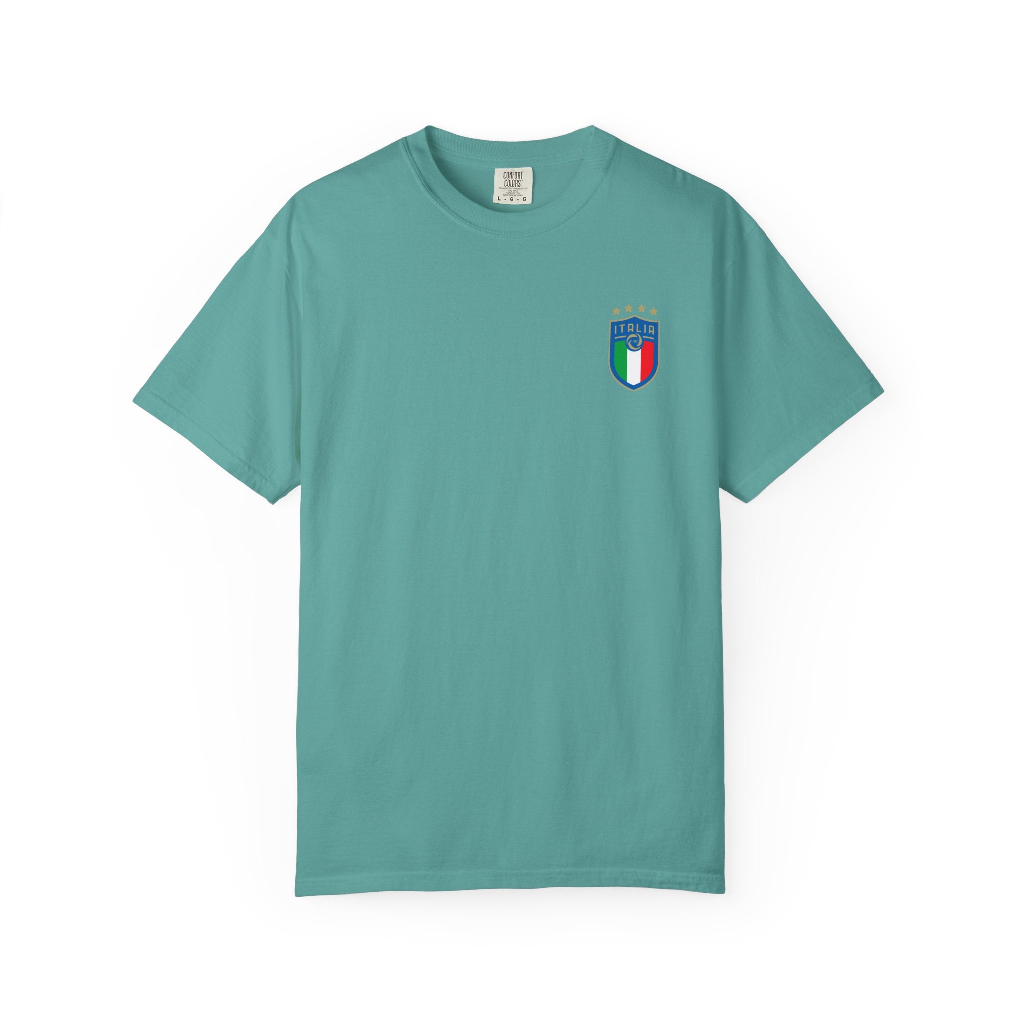 Italia Crest T-Shirt  Italian Flag Logo Tee