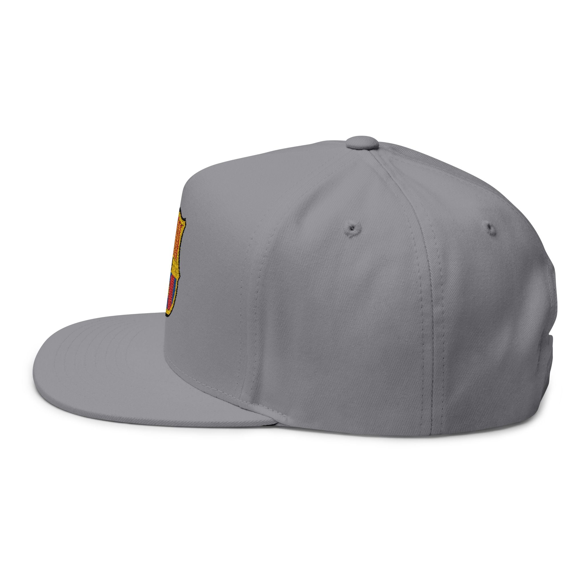 Barcelona Embroidered Flat Bill Cap