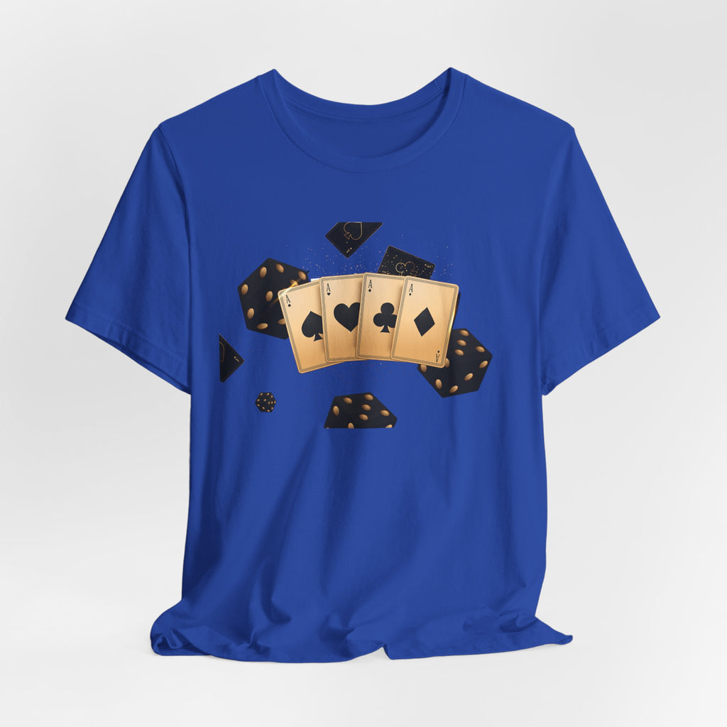 Gold Playing Cards tee Poker Card Suit Design