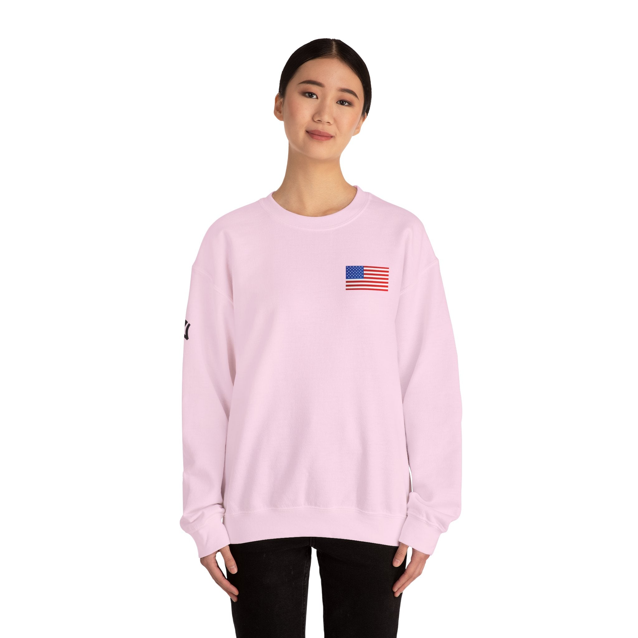 American Flag Sweatshirt | USA Stars Stripes Patriotic Crewneck