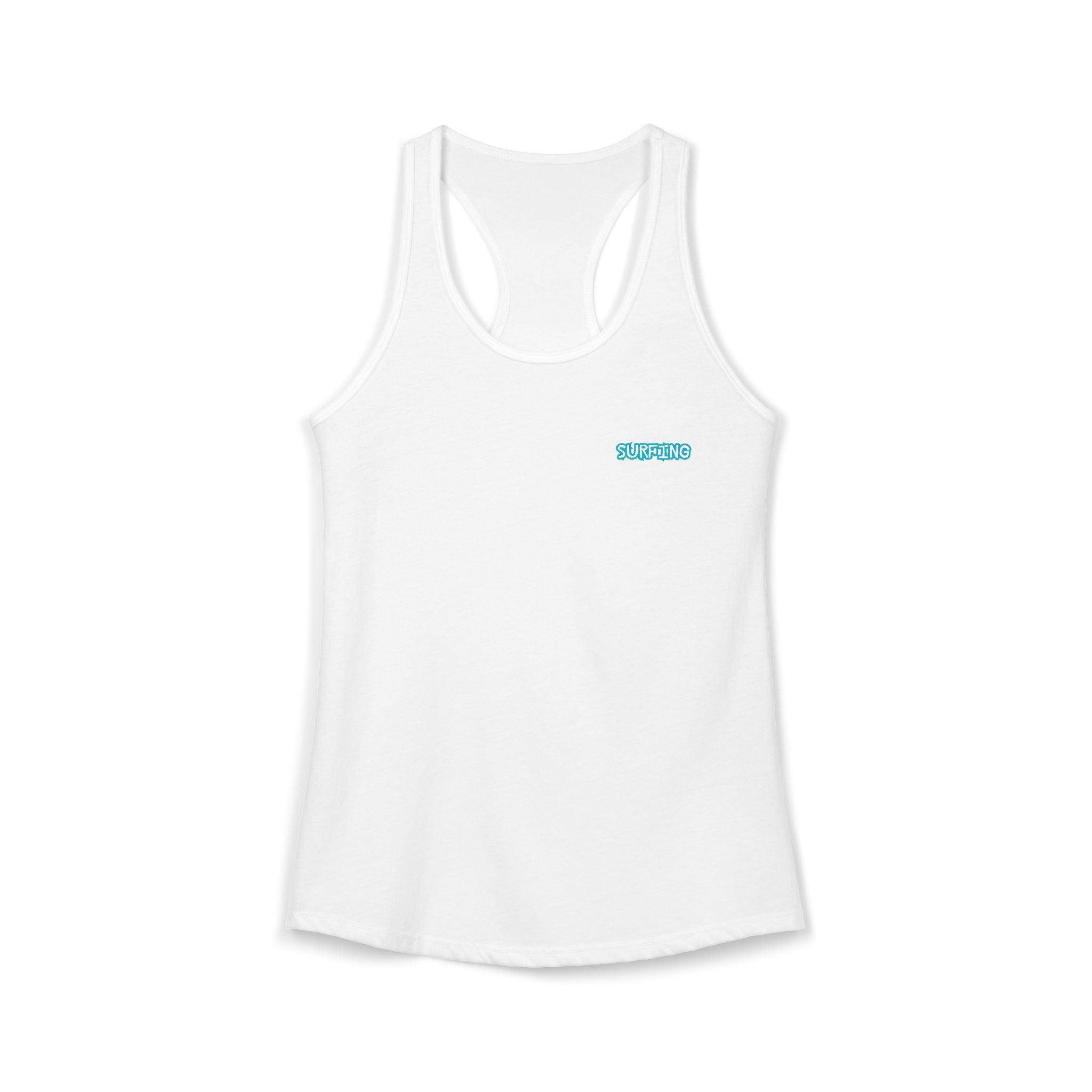 Women's Racerback Tank  Surfing Athlete Graphic