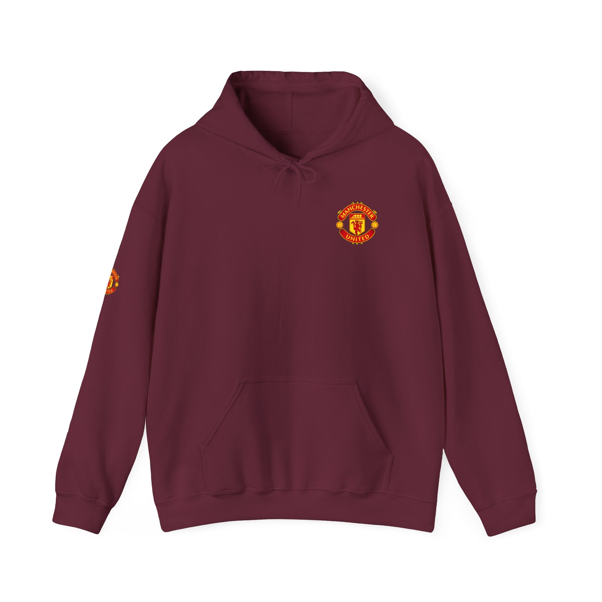 Manchester United FC Logo Hoodie  Minimal Crest Pullover