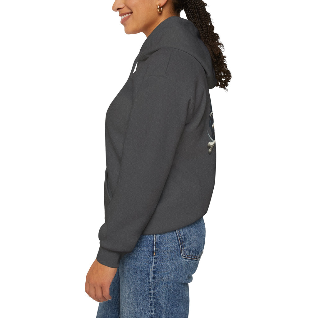 Pirate Skull Anchor Hoodie  Nautical Skull & Crossbones Pullover