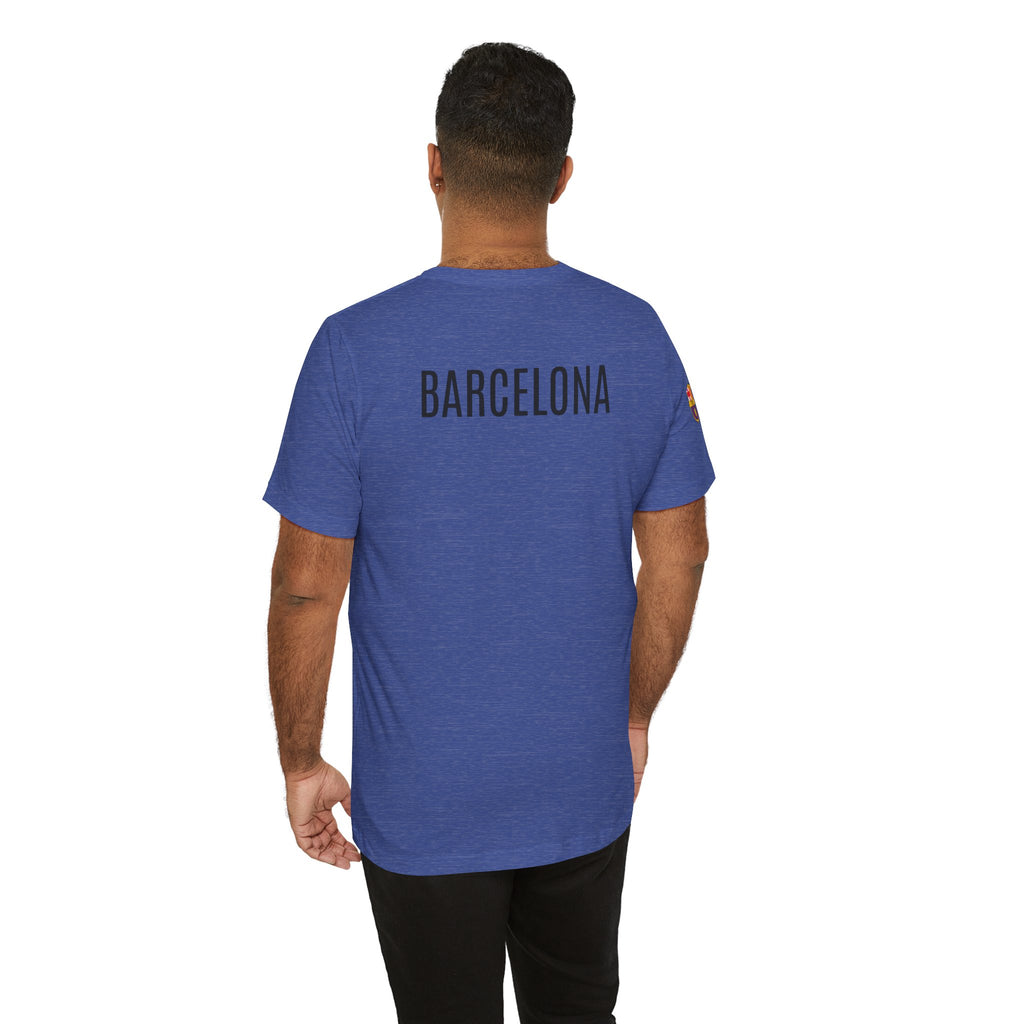 Barcelona Crest T‑Shirt  Minimal Football Fan Tee