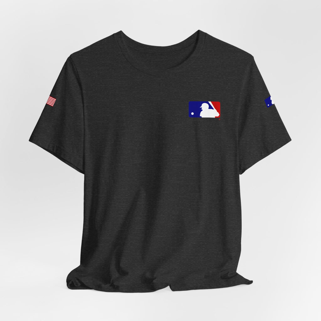 Baseball Logo T-Shirt  Minimal Chest Patch Tee
