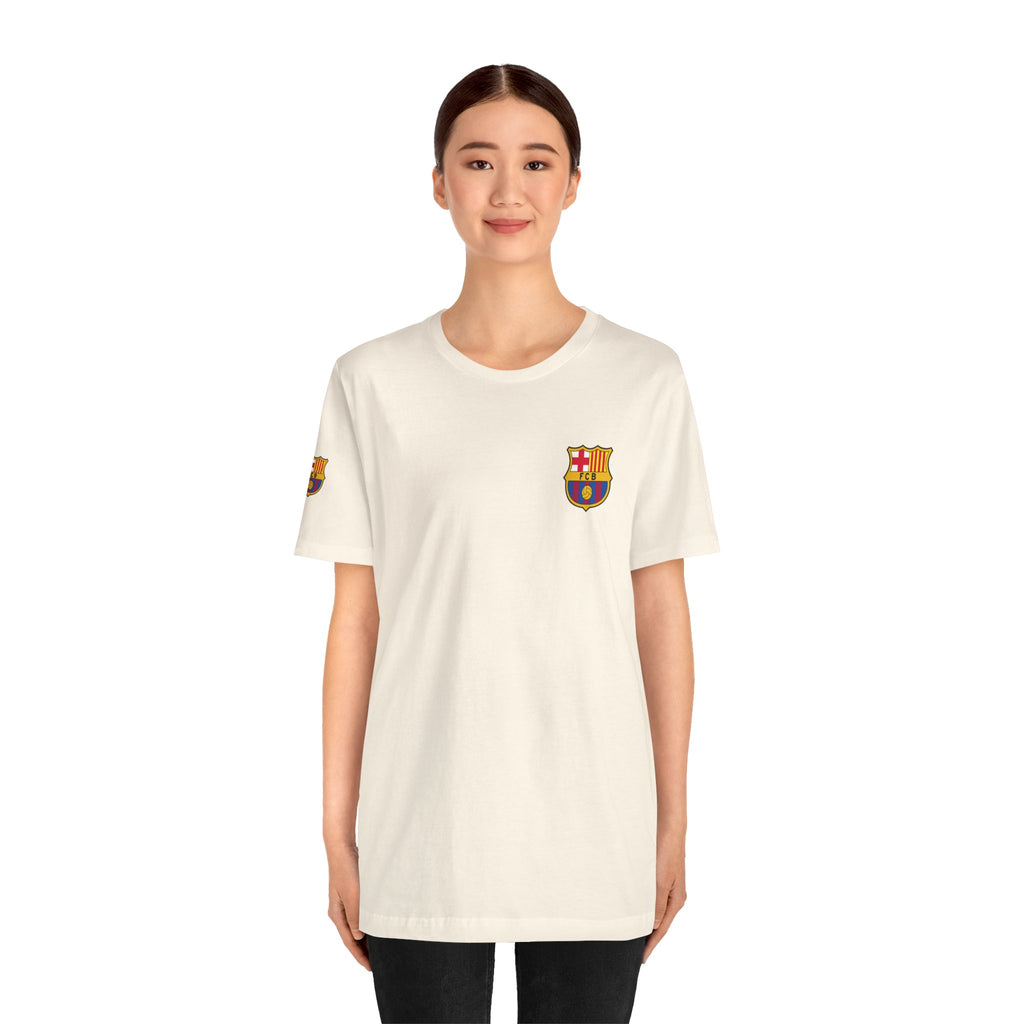 Barcelona Crest T‑Shirt  Minimal Football Fan Tee