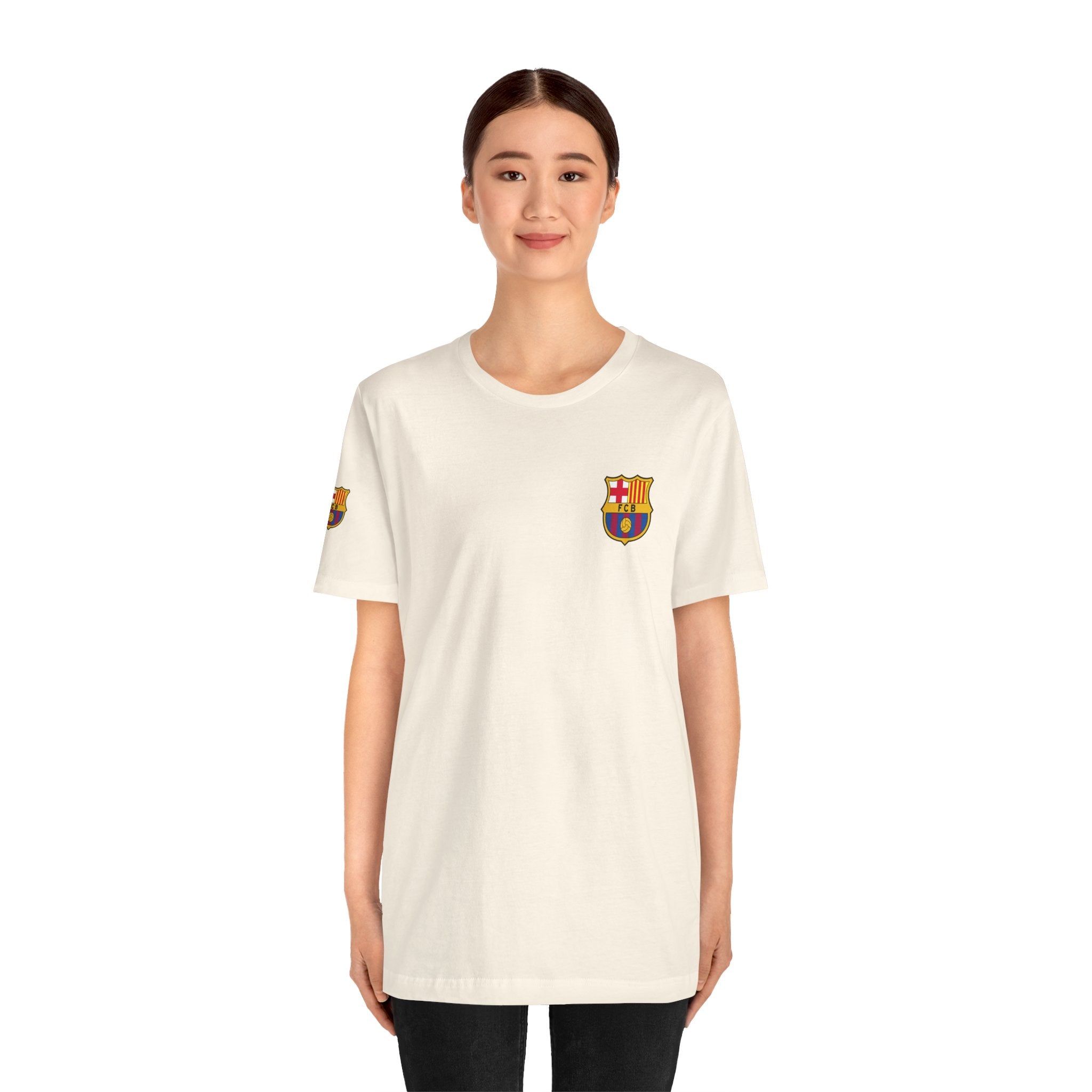 Barcelona Crest T‑Shirt  Minimal Football Fan Tee