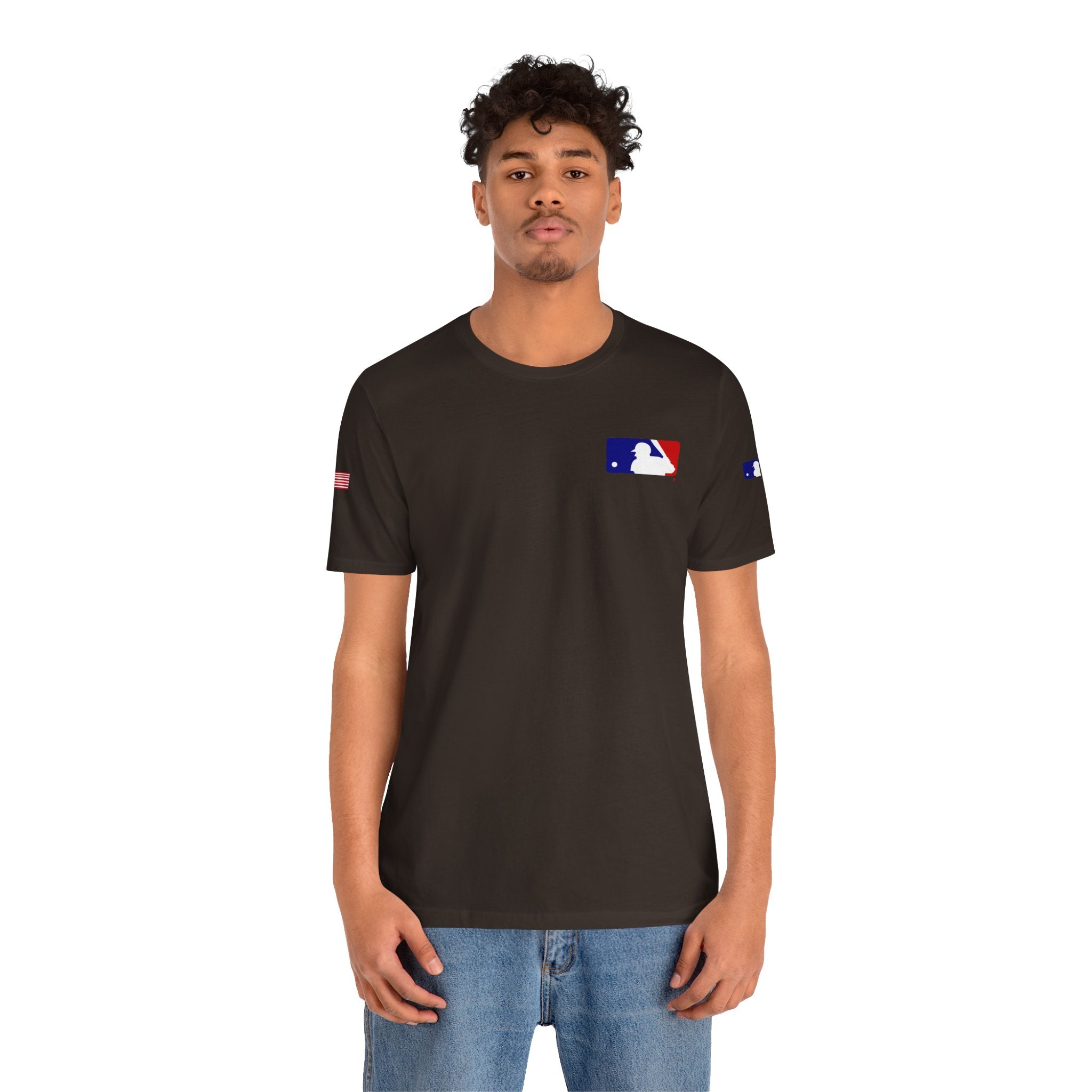 Baseball Logo T-Shirt  Minimal Chest Patch Tee
