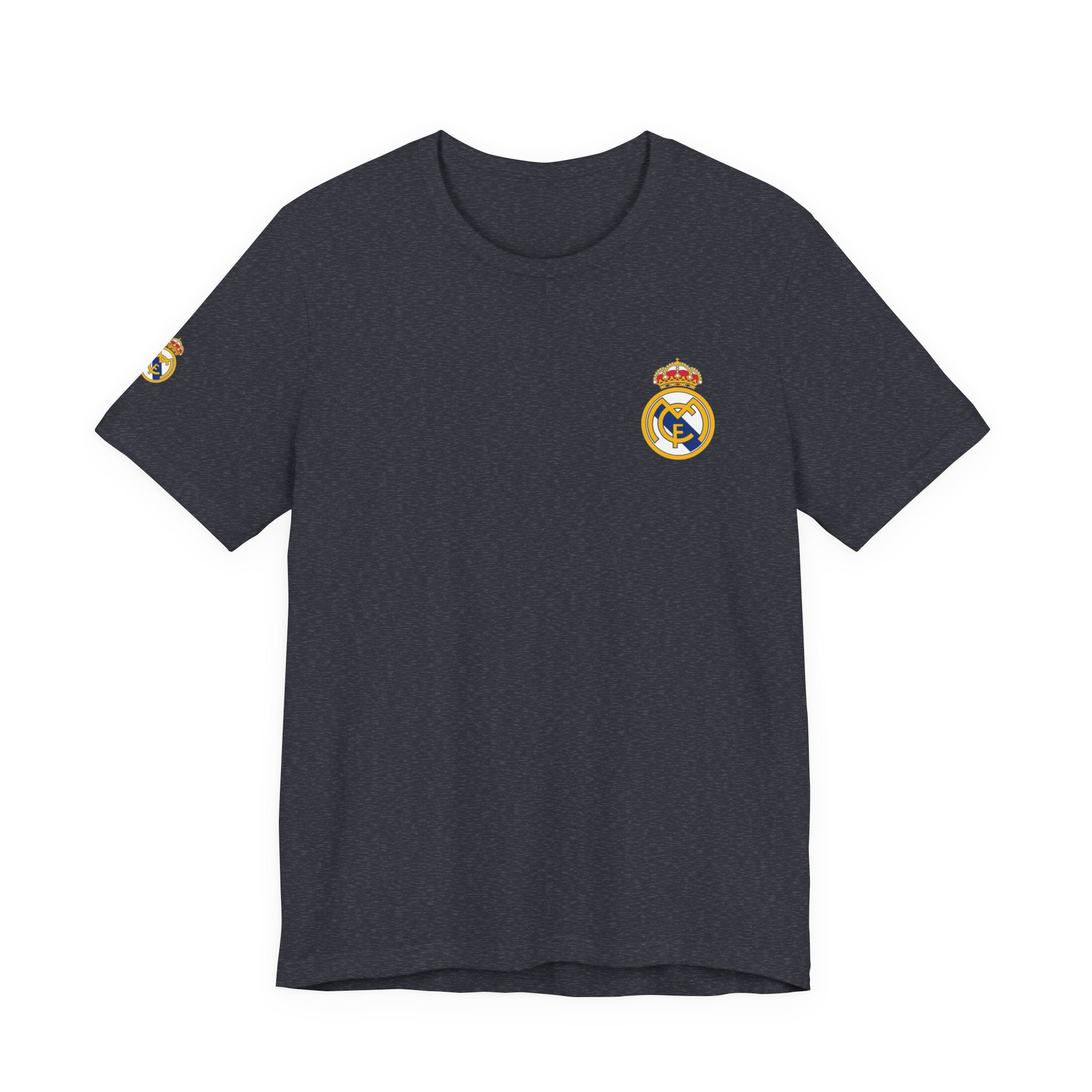 Real Madrid Crest Tee  White Short Sleeve Soccer Shirt