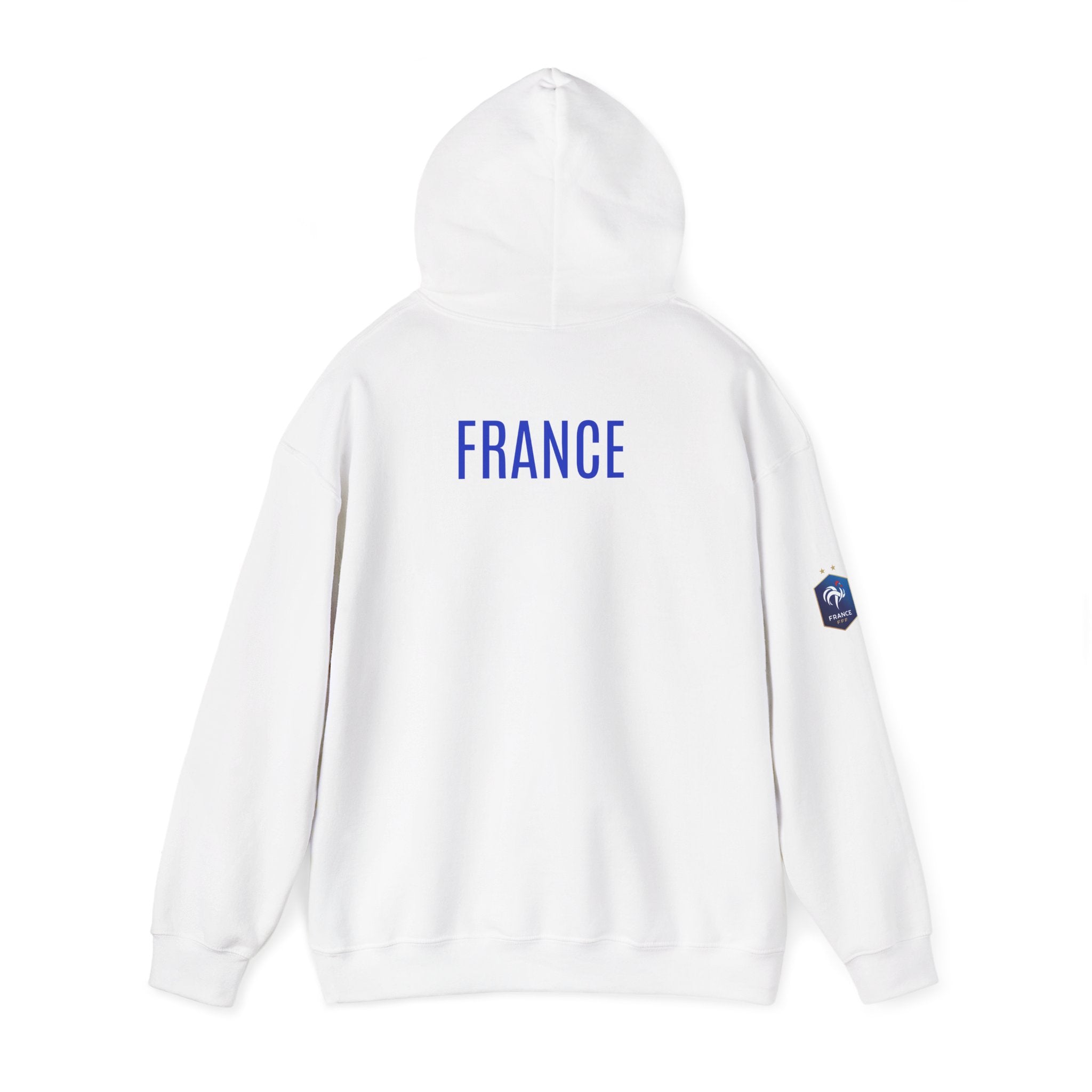 France Logo Hoodie French Crest Pullover with 'FRANCE' Back Print