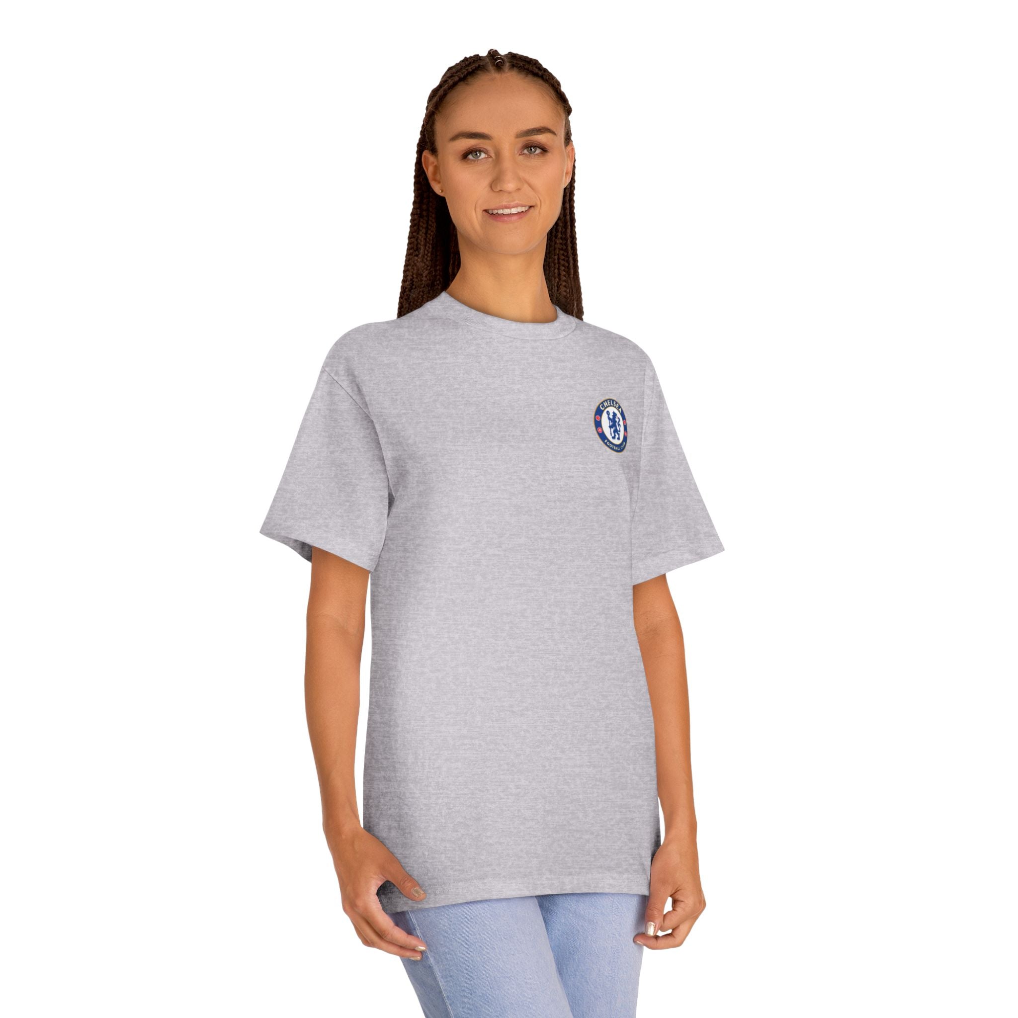 Chelsea Football Club Tee Minimal Crest Front & CHELSEA Back