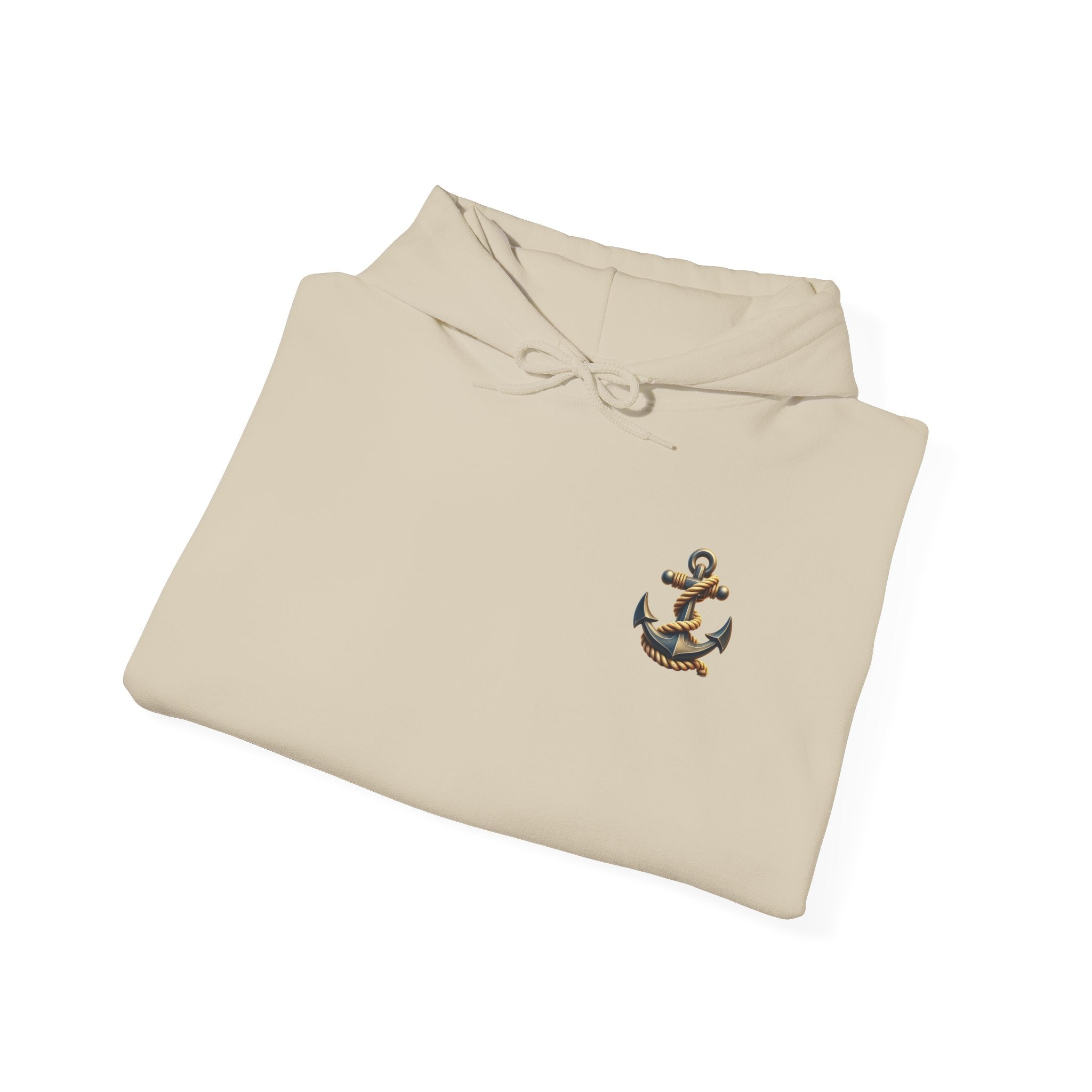 Pirate Skull Anchor Hoodie  Nautical Skull & Crossbones Pullover