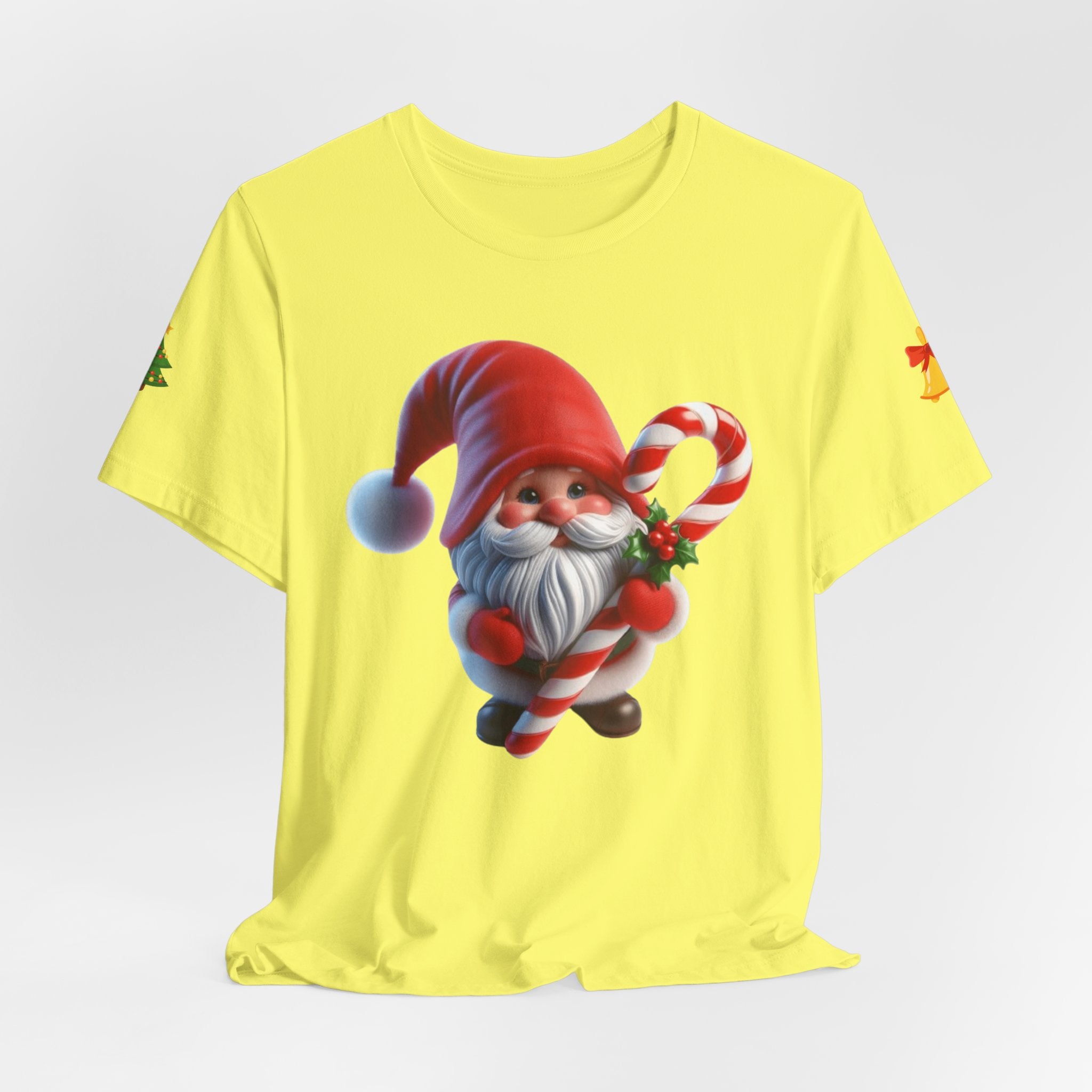 Candy Cane Gnome T-Shirt Christmas Santa Elf Tee