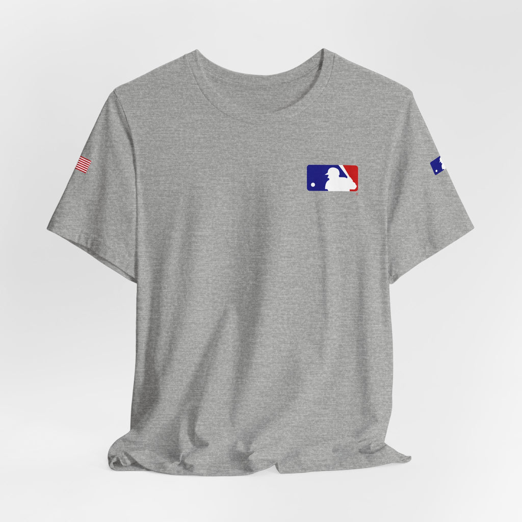 Baseball Logo T-Shirt  Minimal Chest Patch Tee