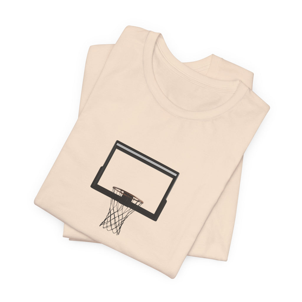 Basketball Silhouette Tee Hoop and Dunk Action
