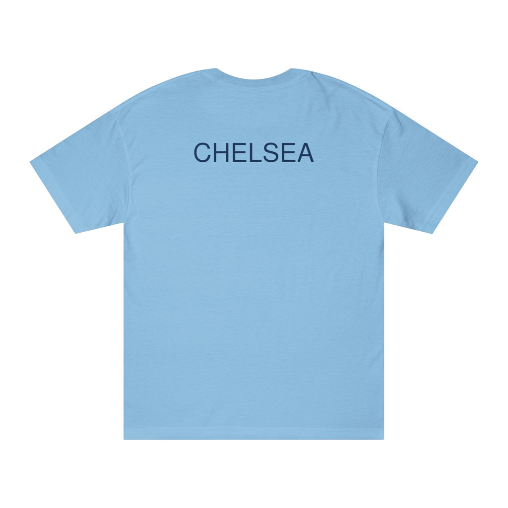 Chelsea Football Club Tee Minimal Crest Front & CHELSEA Back