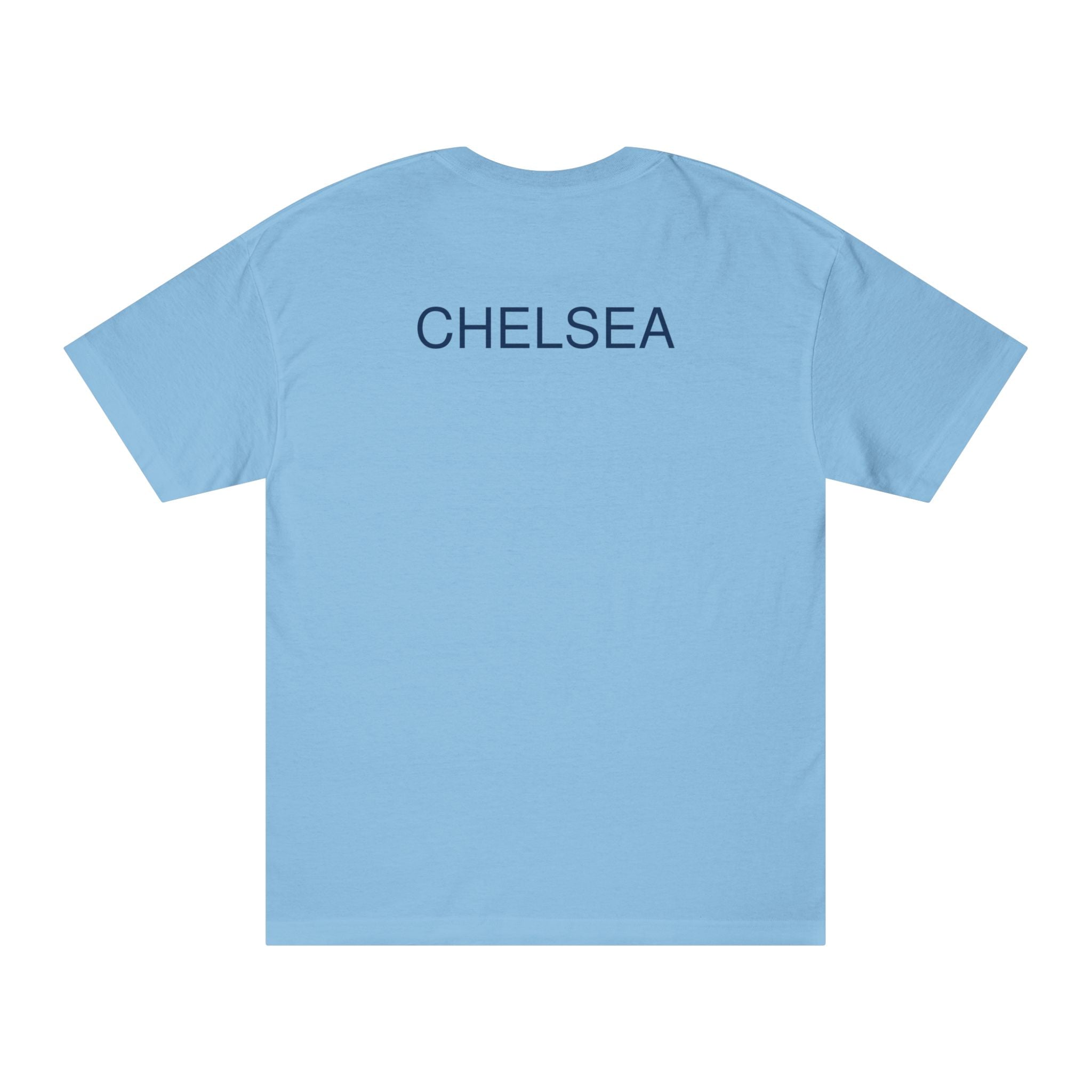 Chelsea Football Club Tee Minimal Crest Front & CHELSEA Back