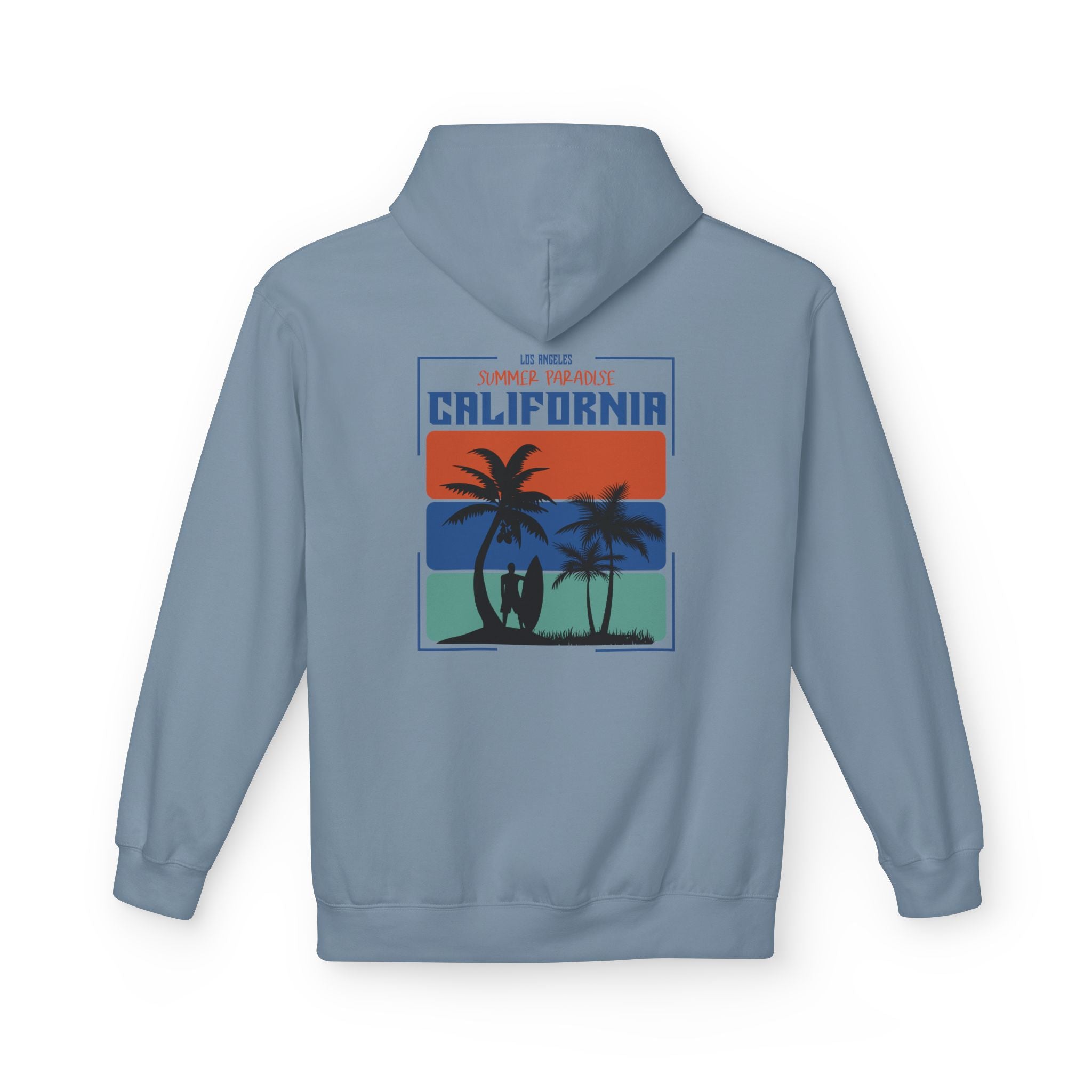 California Sunset Surf Hoodie  Summer Vacation Beach Pullover