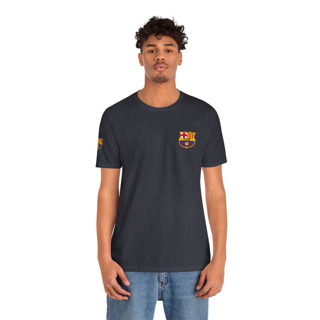Barcelona Crest T‑Shirt  Minimal Football Fan Tee