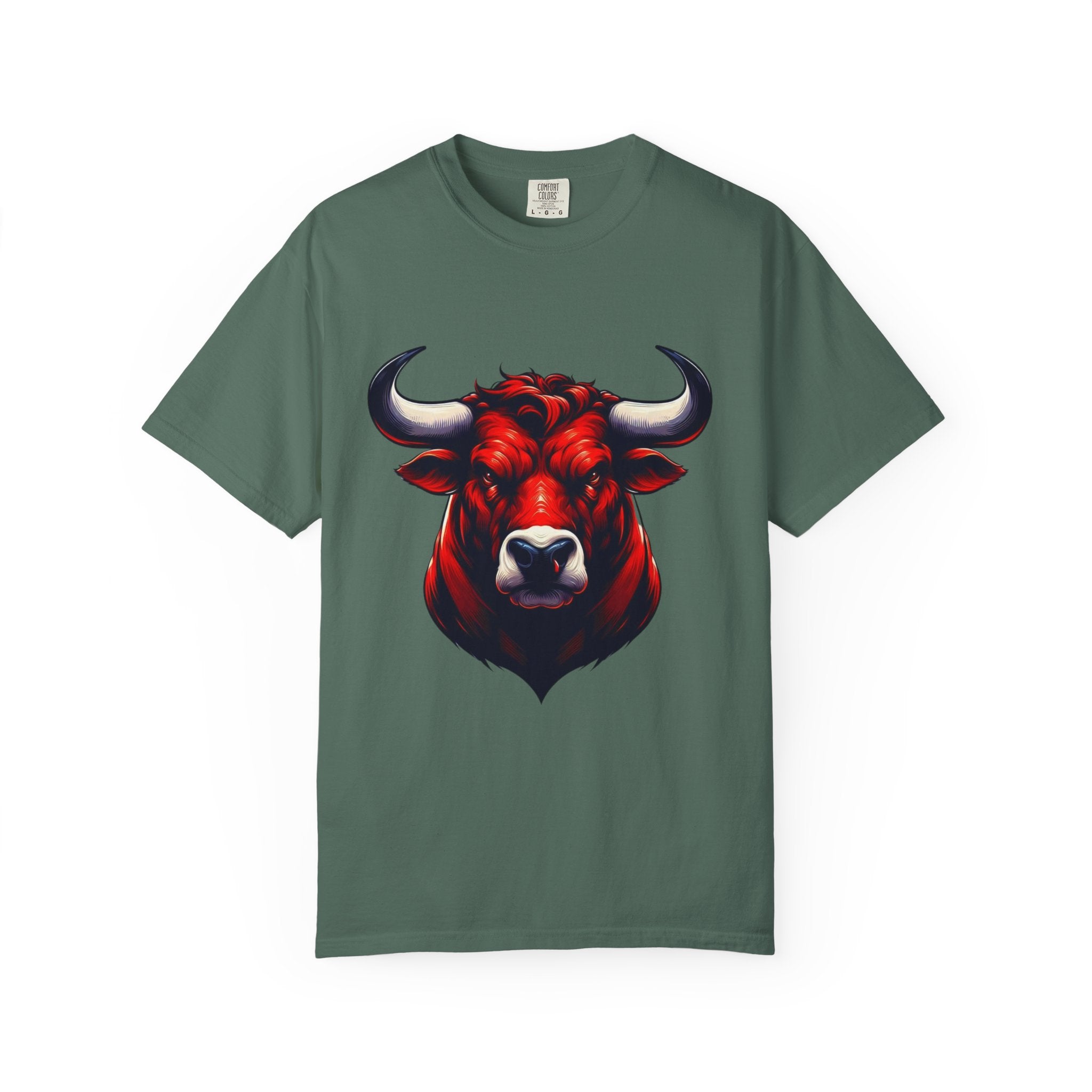 Red Bull Head Chicago T-Shirt Bull Illustration