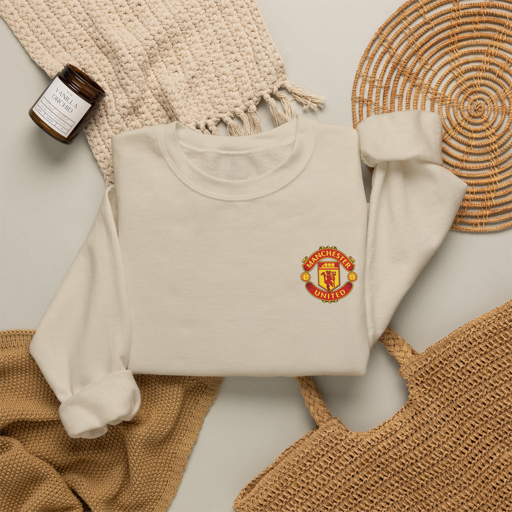 Crewneck Sweatshirt — Manchester United FC Logo Pullover