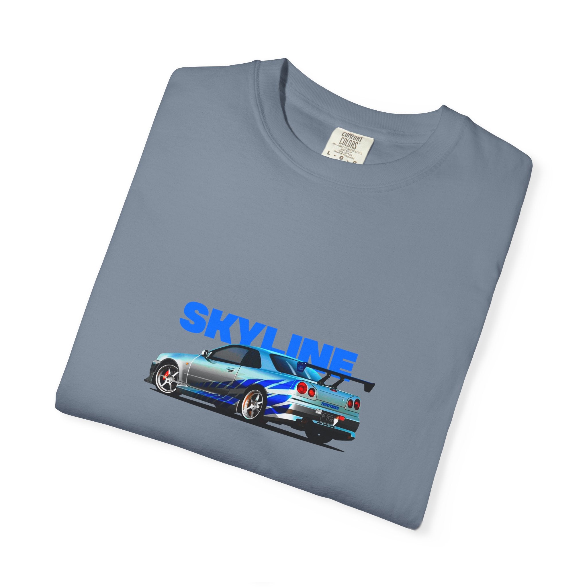 Nissan Skyline R34 Car T-shirt Vintage JDM Racing Tee
