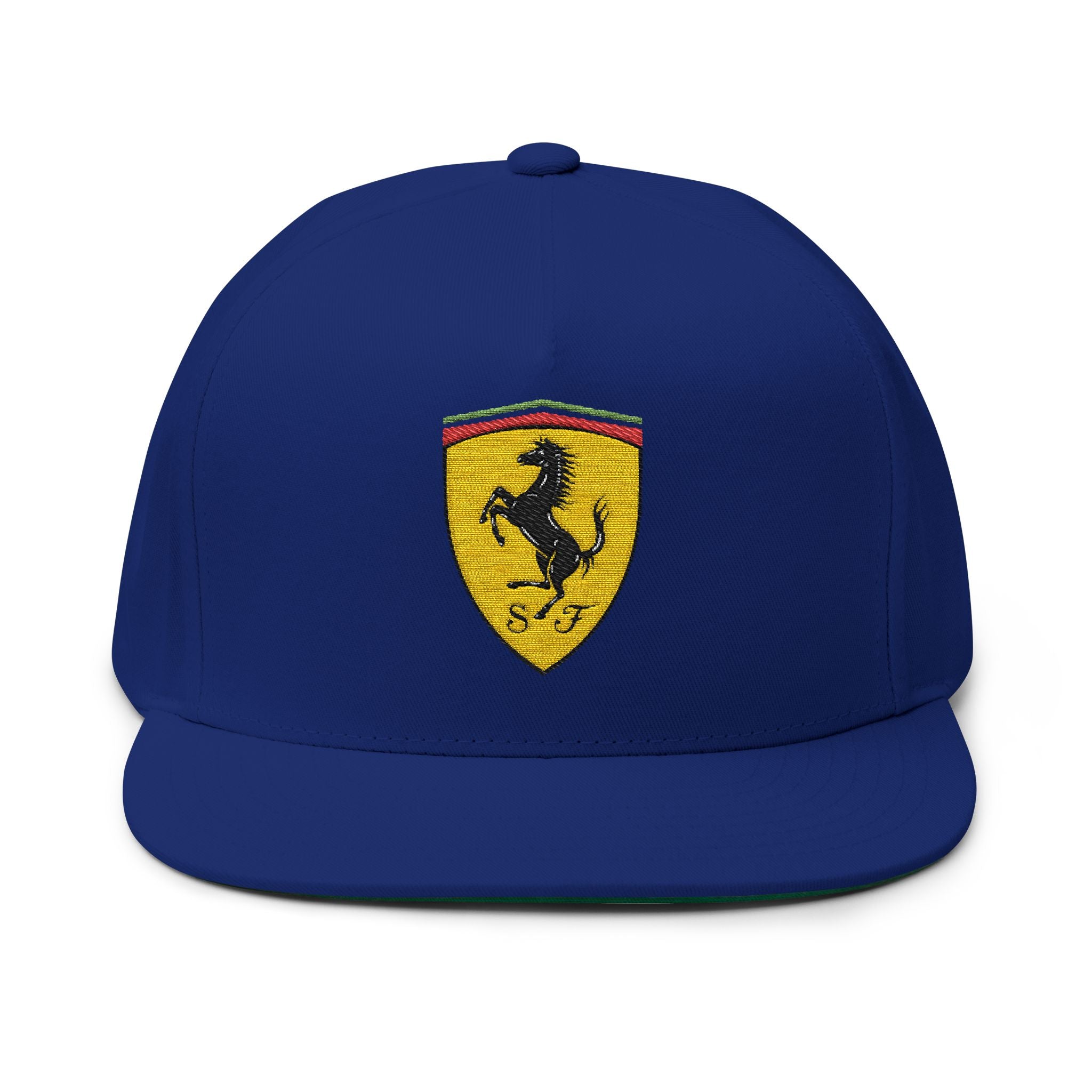 Ferrari Had Embroidered Flat Bill Cap