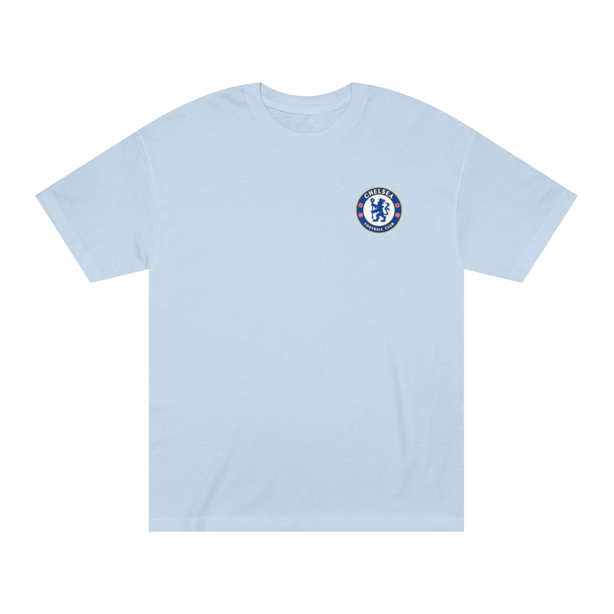 Chelsea Football Club Tee Minimal Crest Front & CHELSEA Back