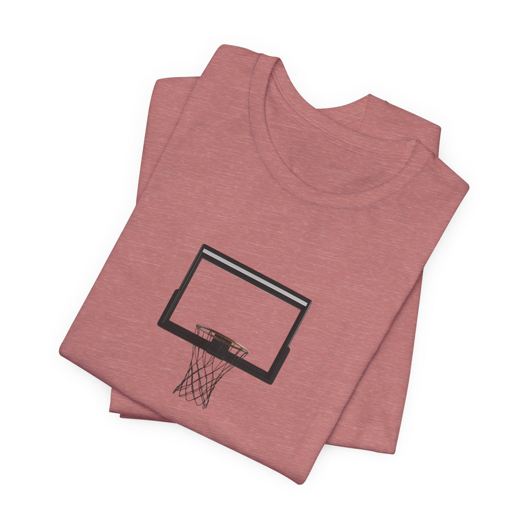 Basketball Silhouette Tee Hoop and Dunk Action