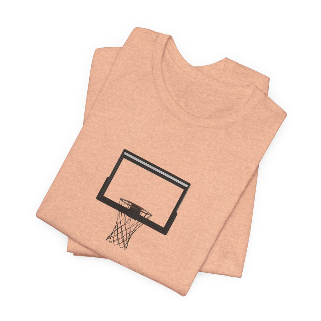 Basketball Silhouette Tee Hoop and Dunk Action