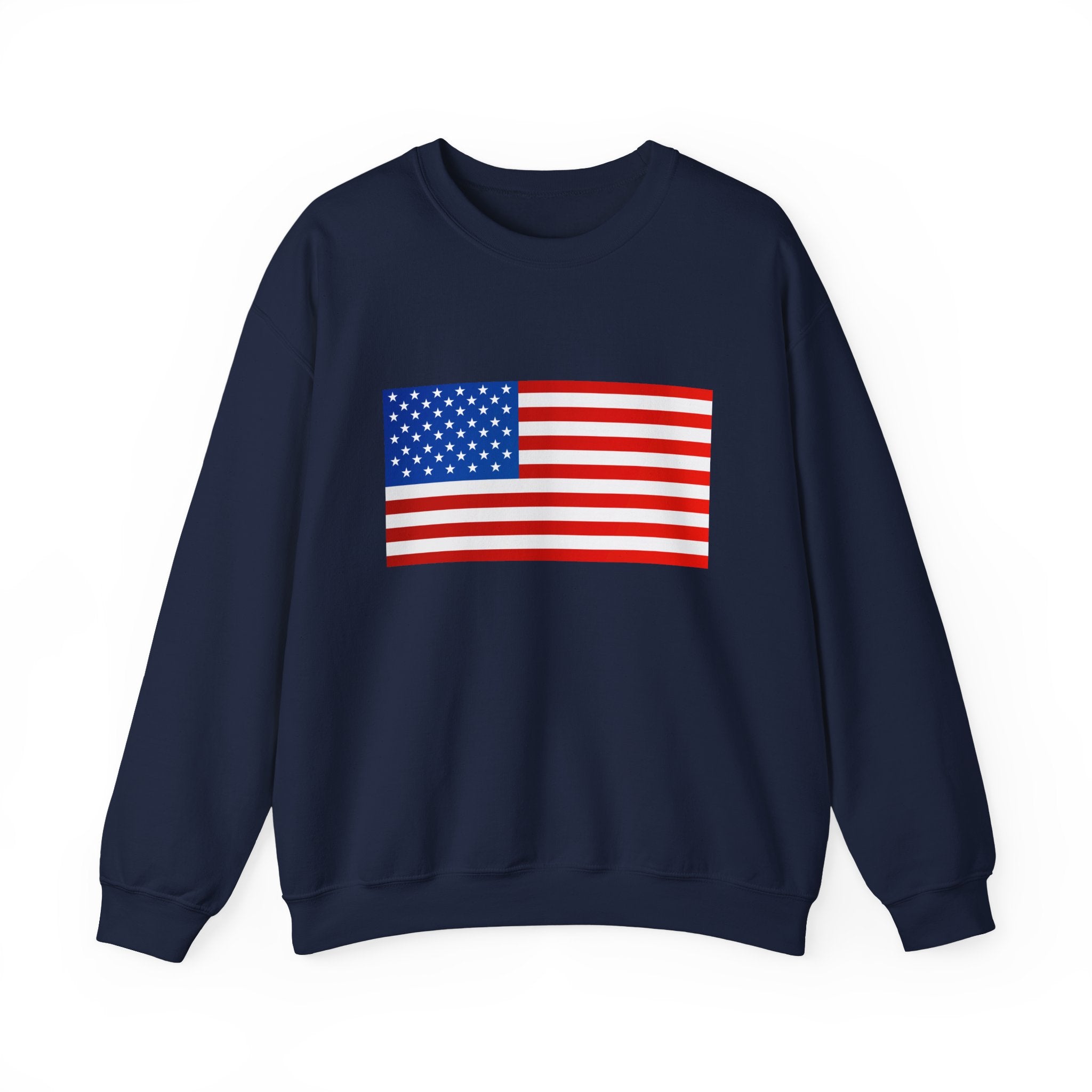 American Flag Sweatshirt | USA Stars Stripes Patriotic Crewneck
