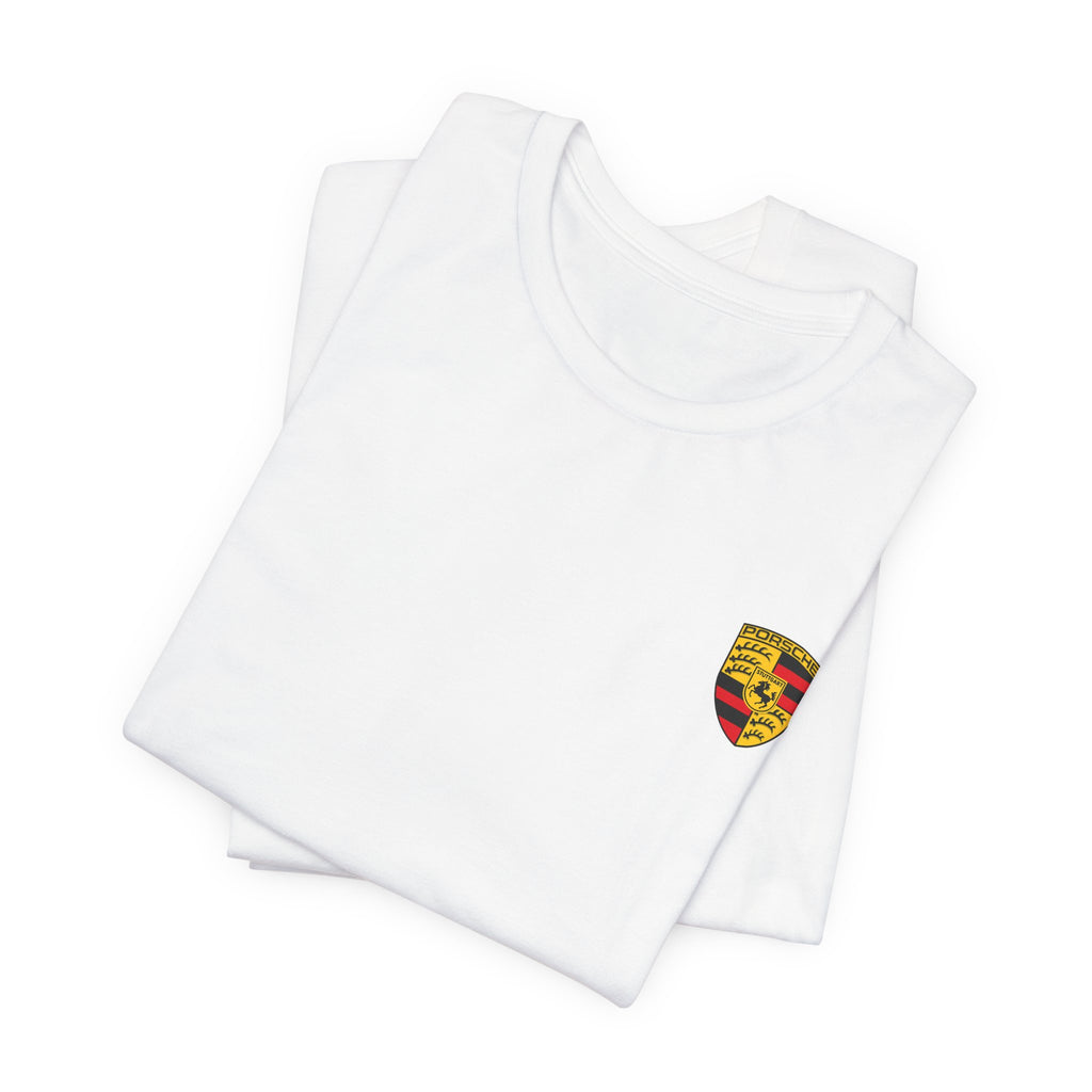 Porsche Crest Tee — Classic Logo Short Sleeve Shirt