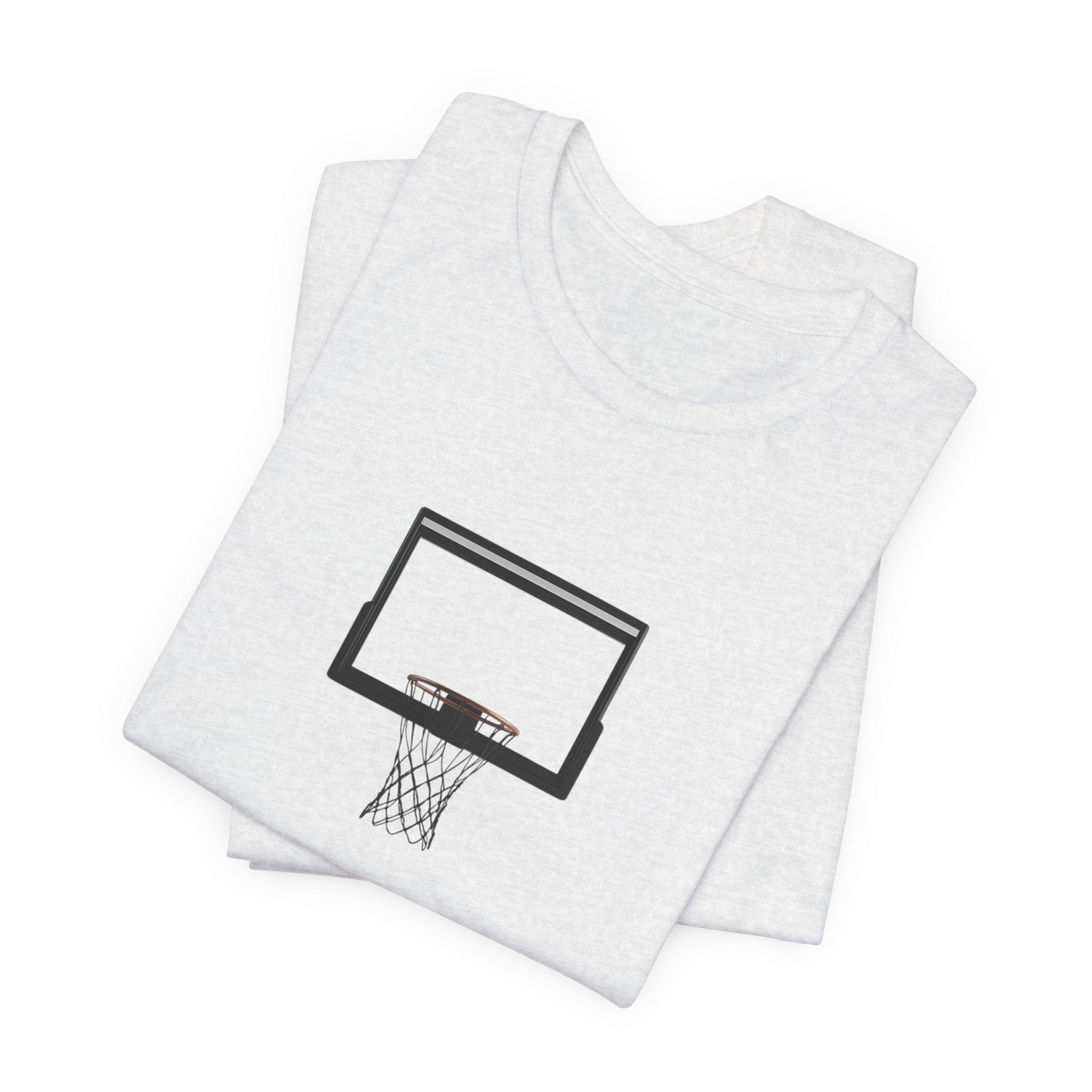 Basketball Silhouette Tee Hoop and Dunk Action